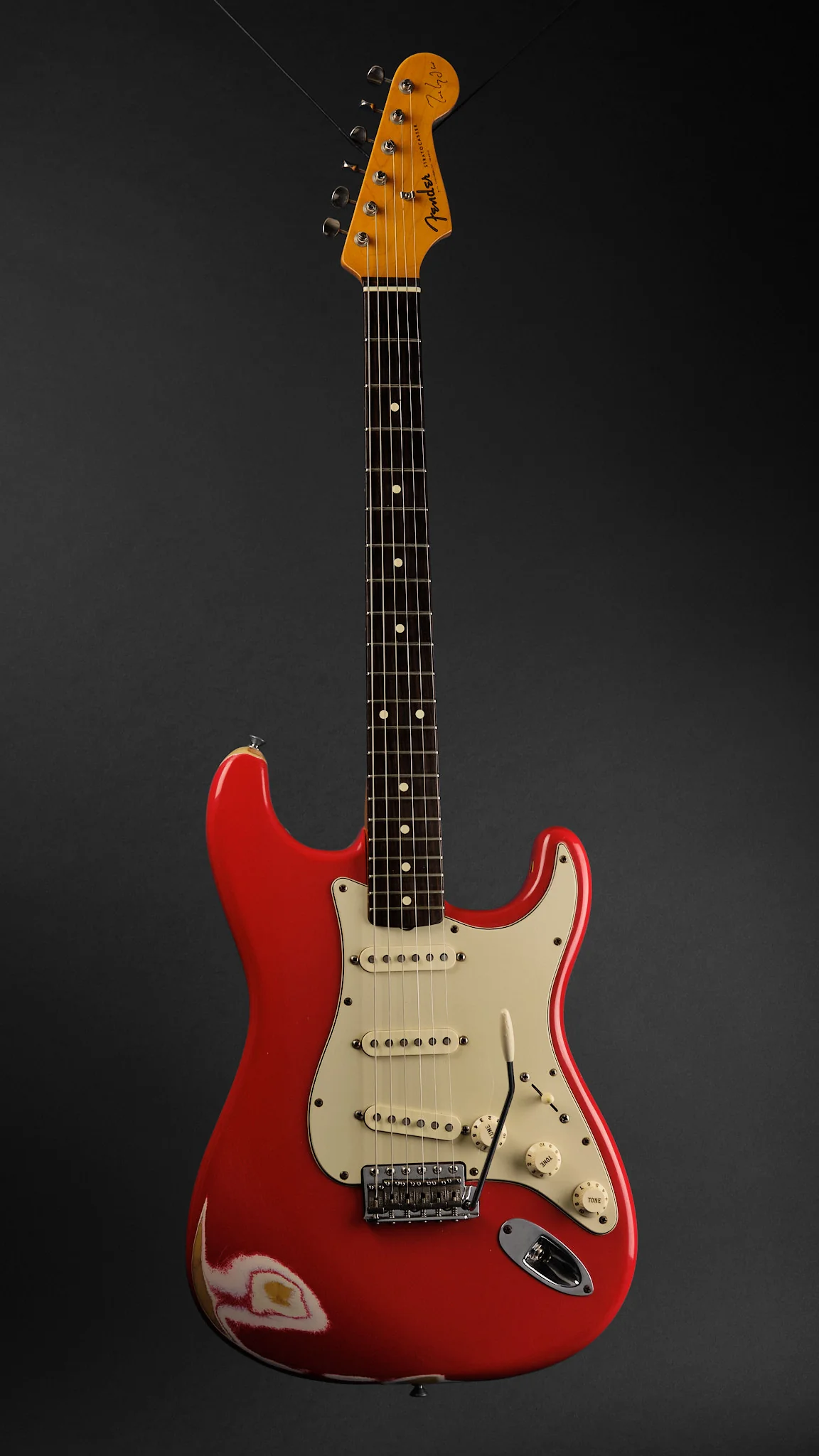 2003 Fender Mark Knopfler Stratocaster Dakota Red - Image 4