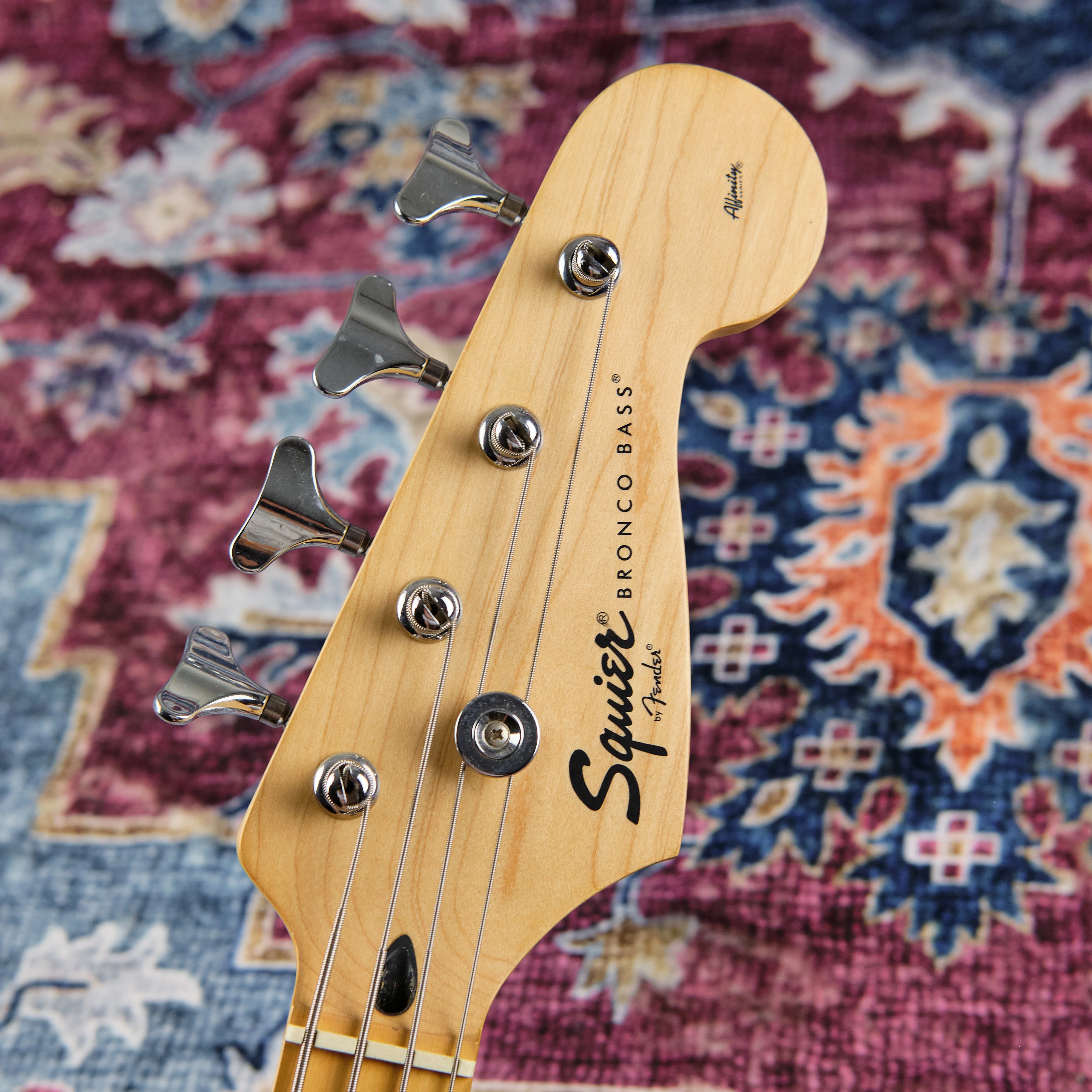 2005 Squier Affinity Bronco Bass Torino Red - Image 2