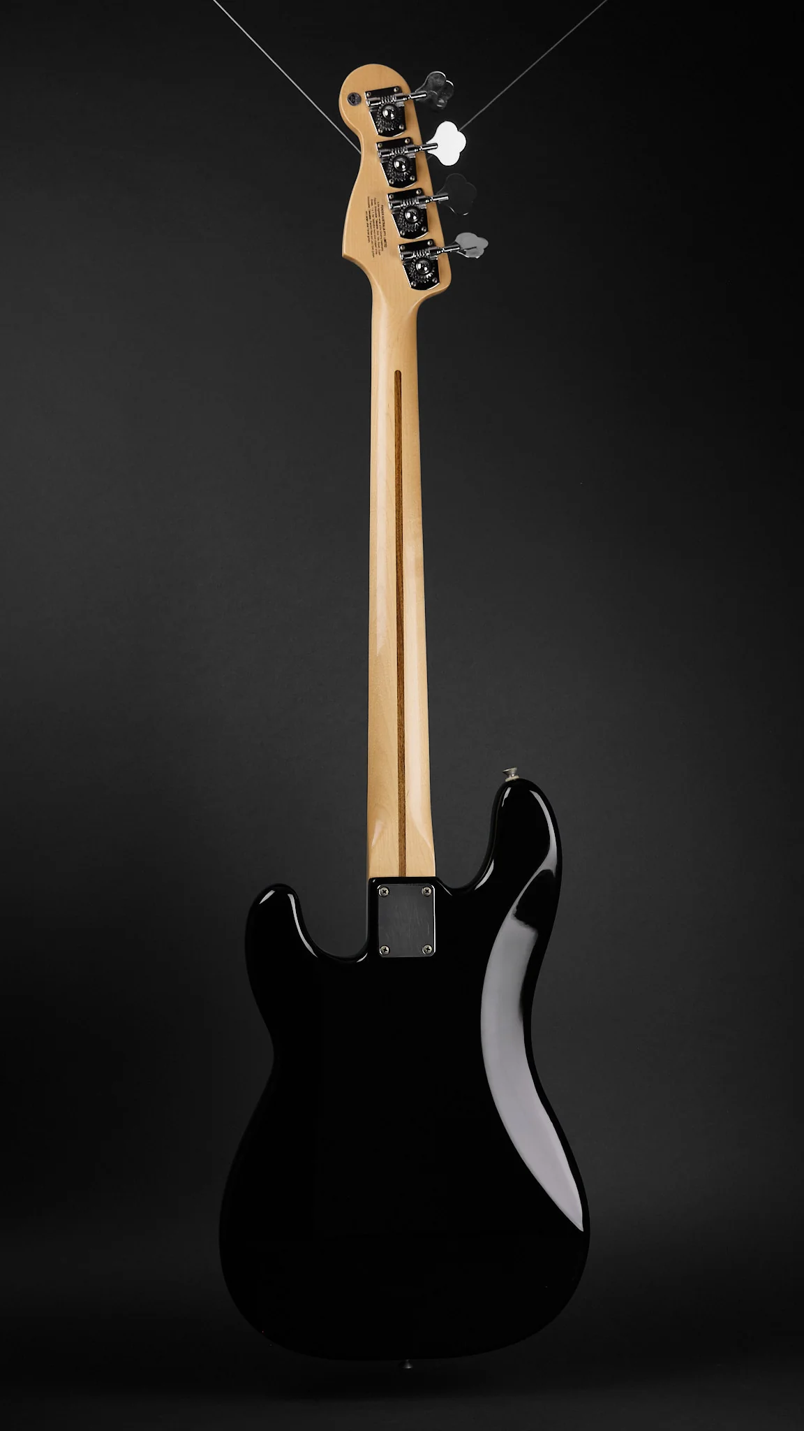 2006 Fender MIM Standard Precision Bass Black - Image 4