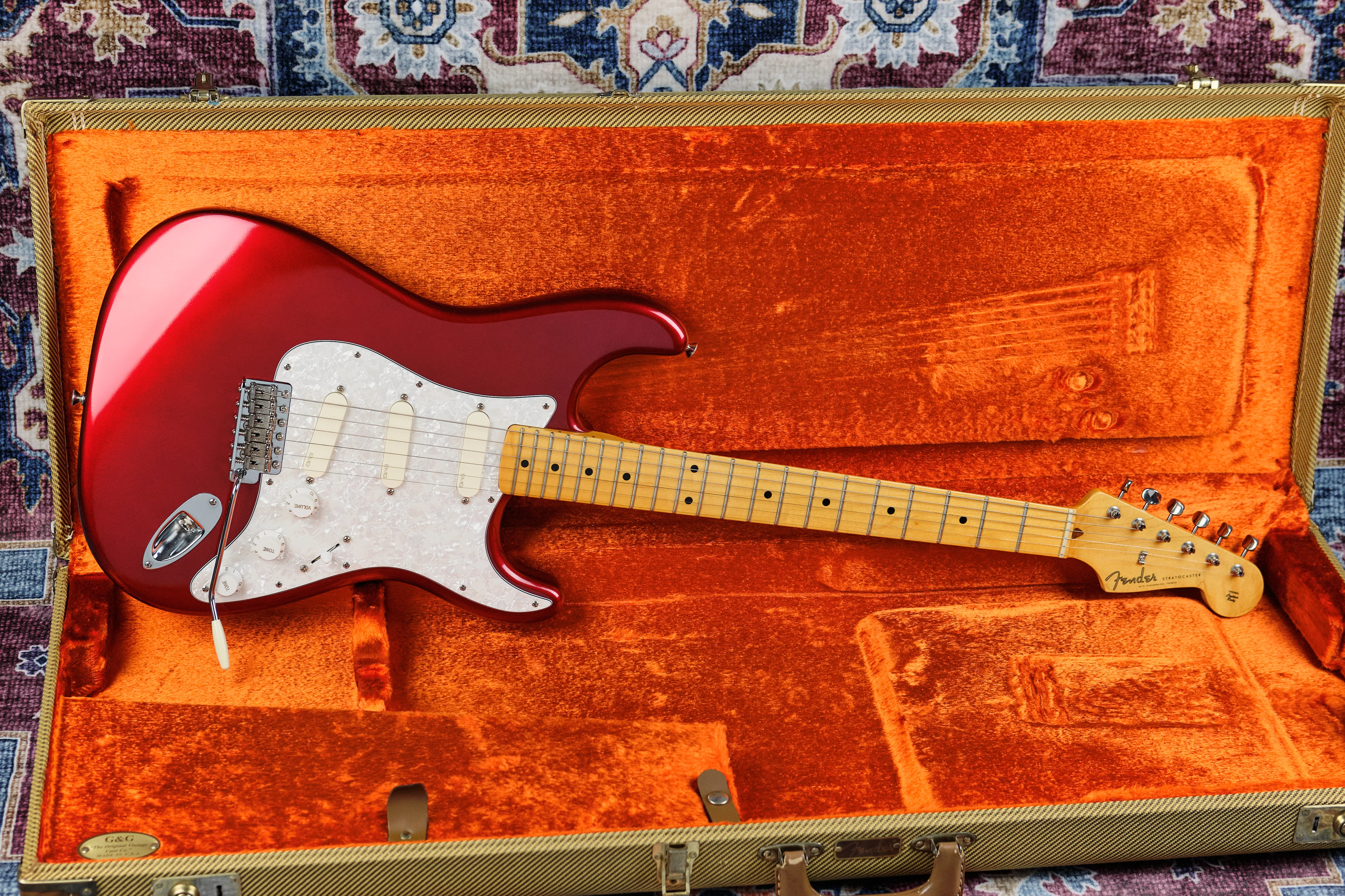 2008 Fender Vintage Hot Rod '57 Stratocaster Candy Apple Red - Image 6