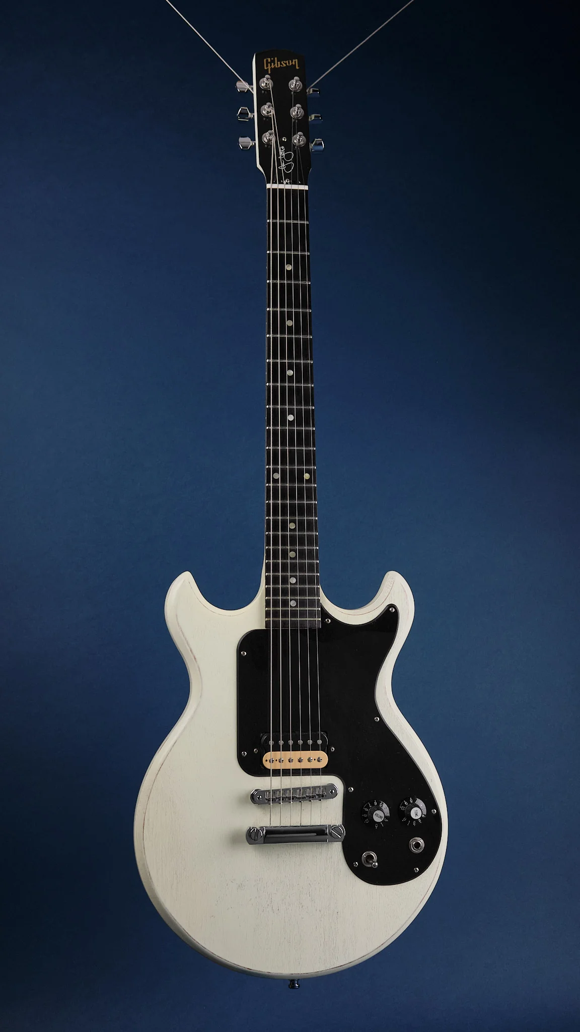 2008 Gibson Joan Jett Melody Maker Worn White - Image 4