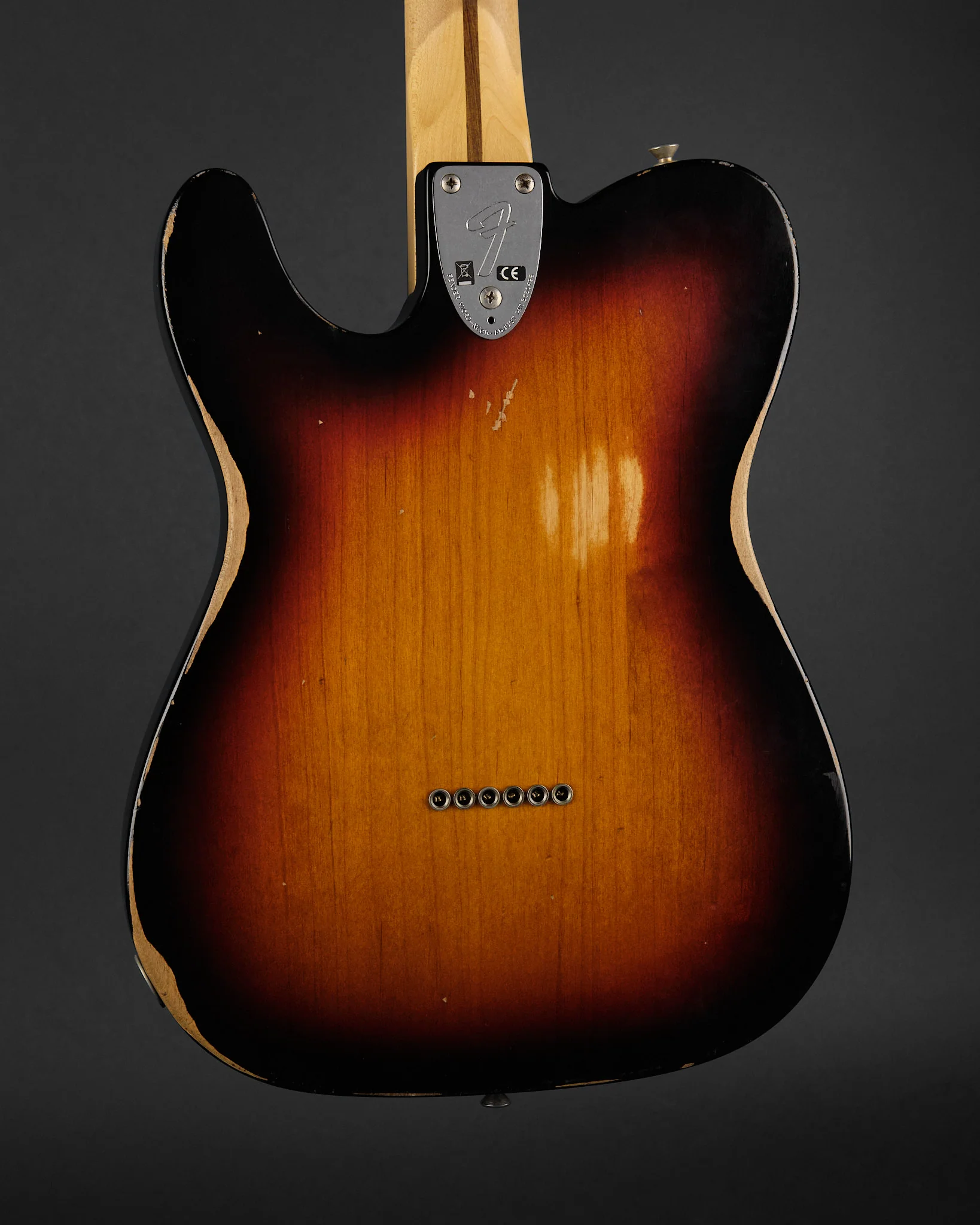 2009 Fender Roadworn '72 Telecaster Custom Sunburst - Image 3
