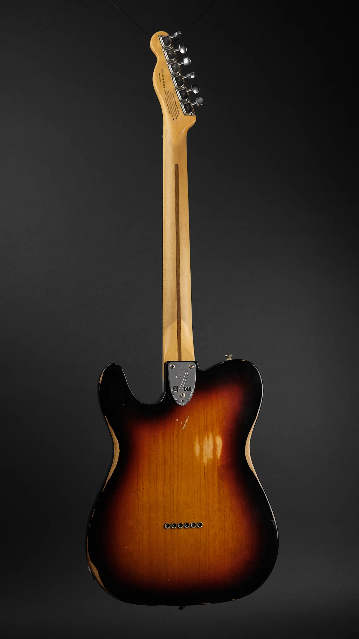 2009 Fender Roadworn '72 Telecaster Custom Sunburst - Image 5