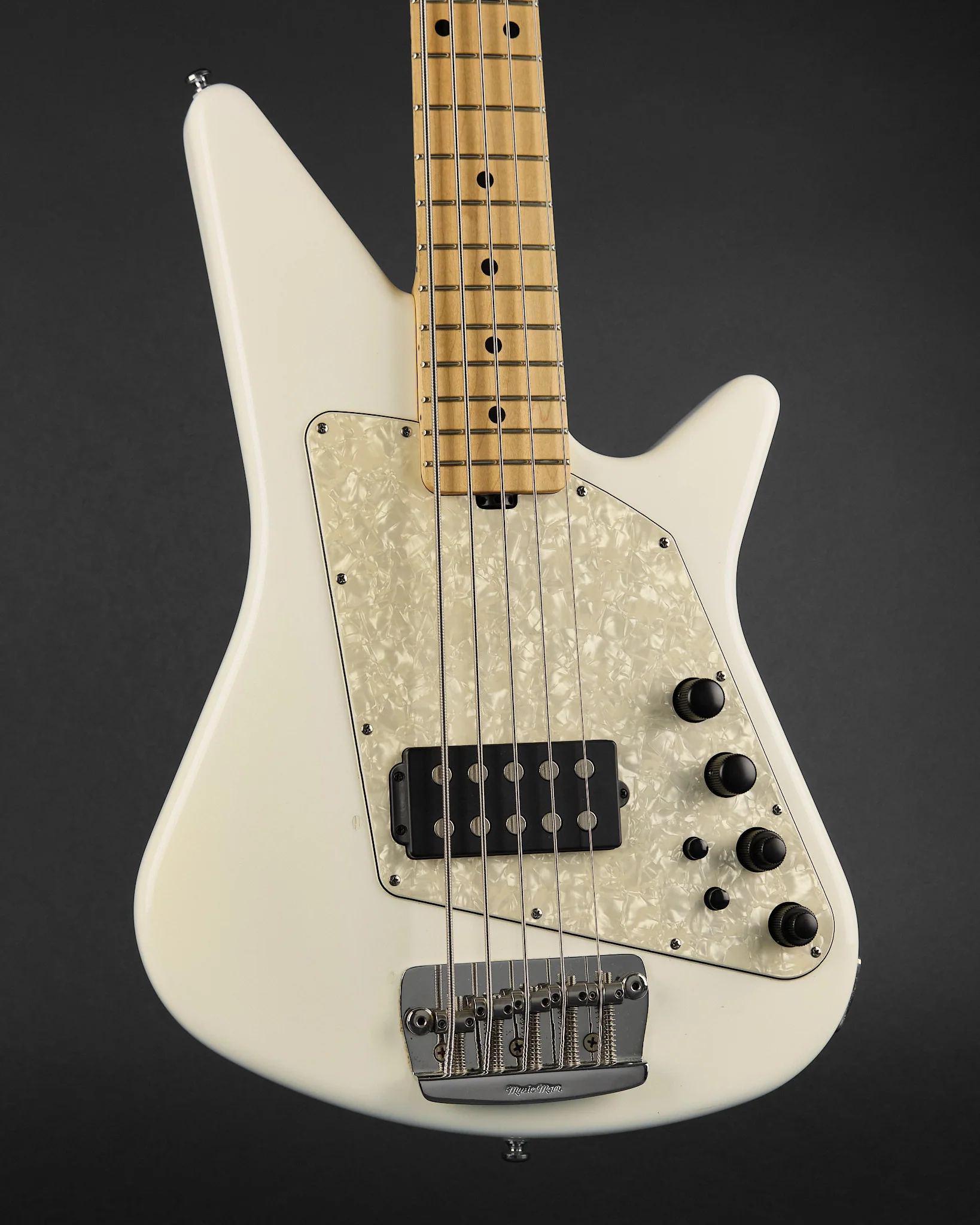2010 Ernie Ball Music Man Big Al 5 H White Pearl