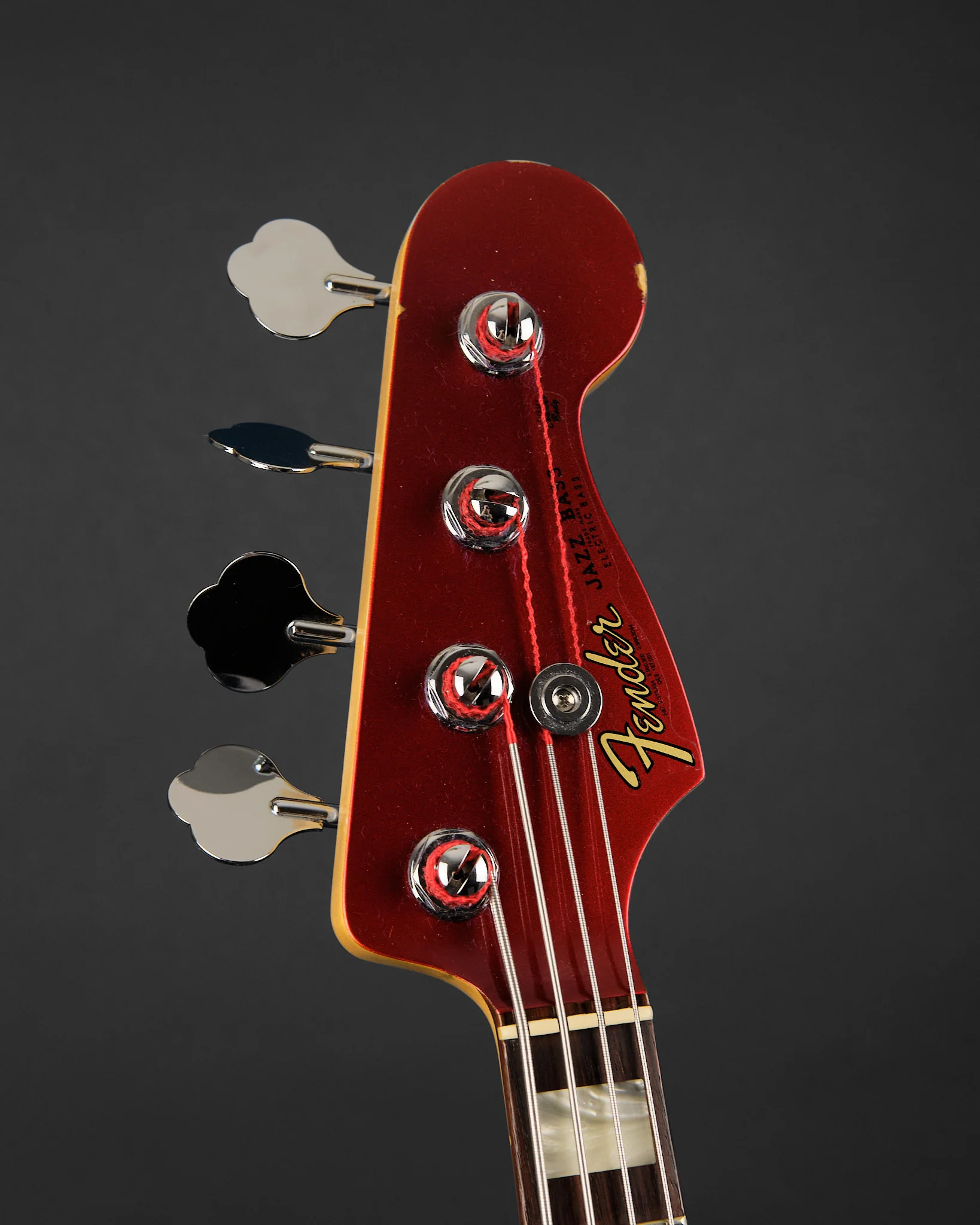 2010 Fender USA Jazz Bass 50th Anniversary Candy Apple Red - Image 2