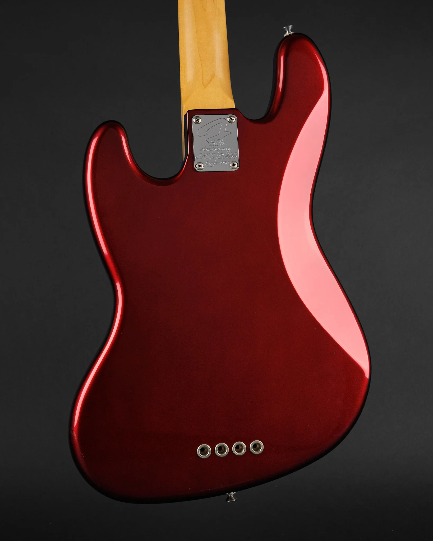 2010 Fender USA Jazz Bass 50th Anniversary Candy Apple Red - Image 3