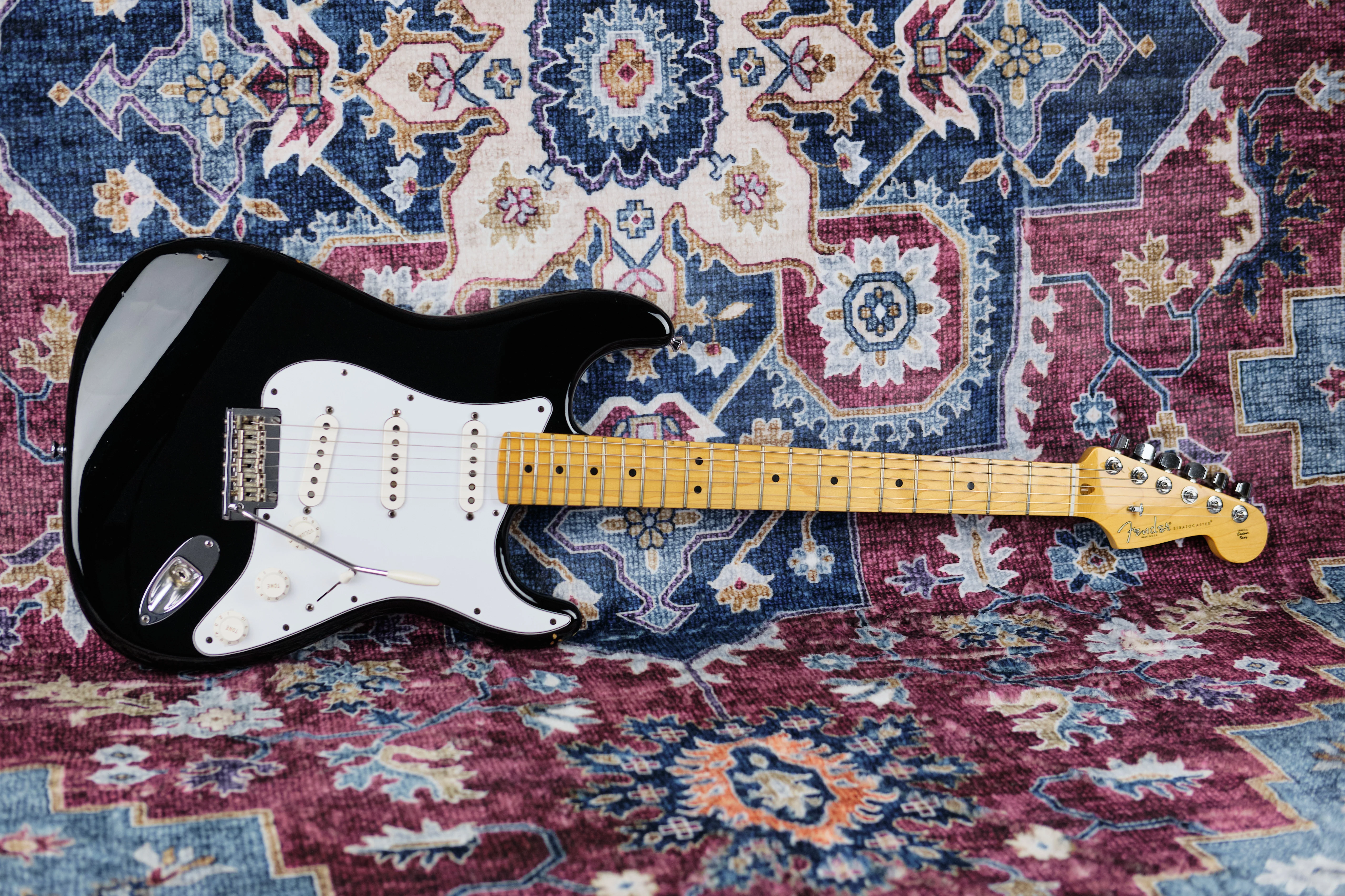 2012 Fender American Standard Stratocaster Black - Image 6