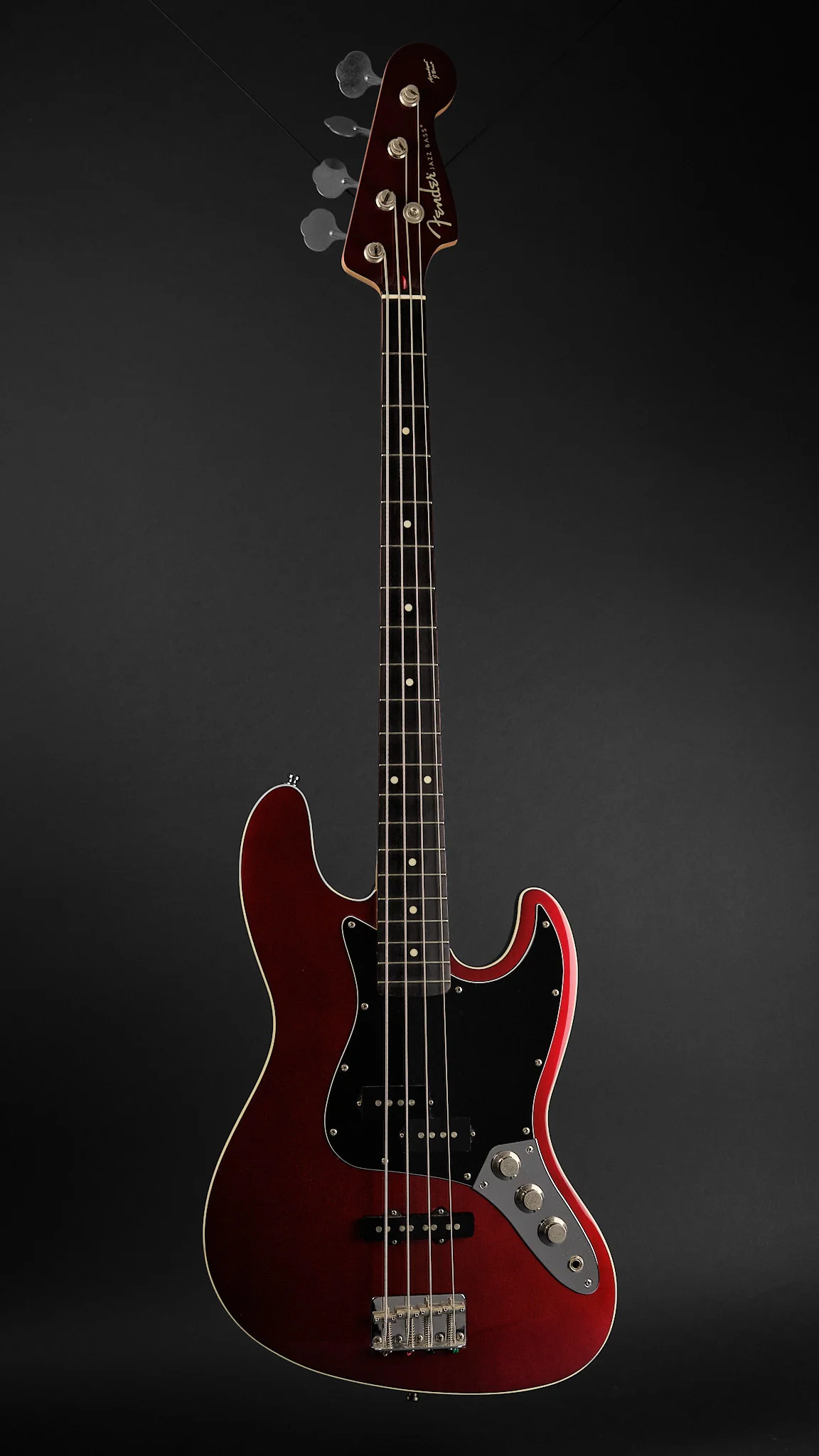 2012 Fender MIJ Aerodyne Jazz Bass Candy Apple Red - Image 4