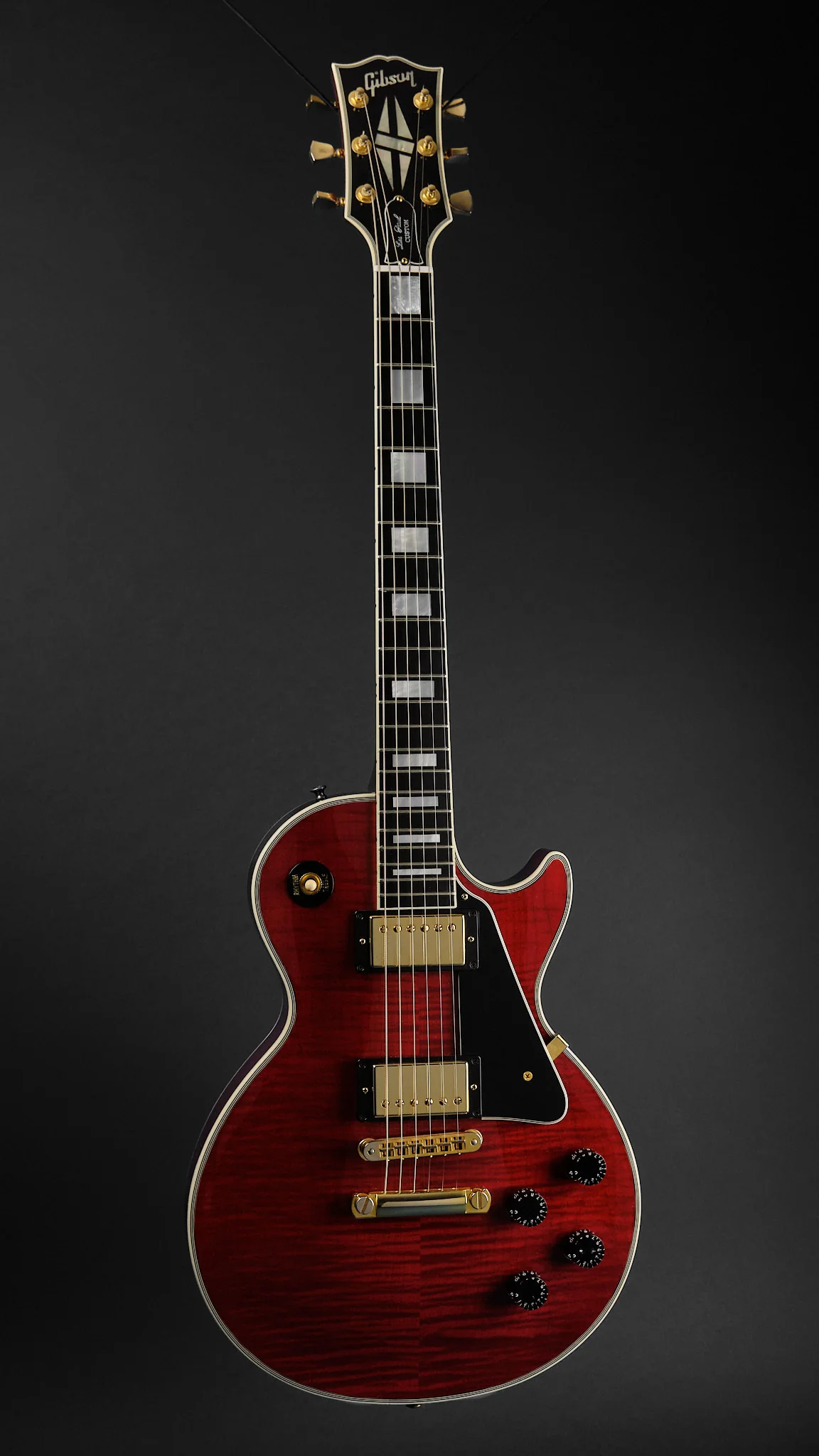 2014 Gibson Custom Shop Les Paul Custom Wine Red Refin - Image 4