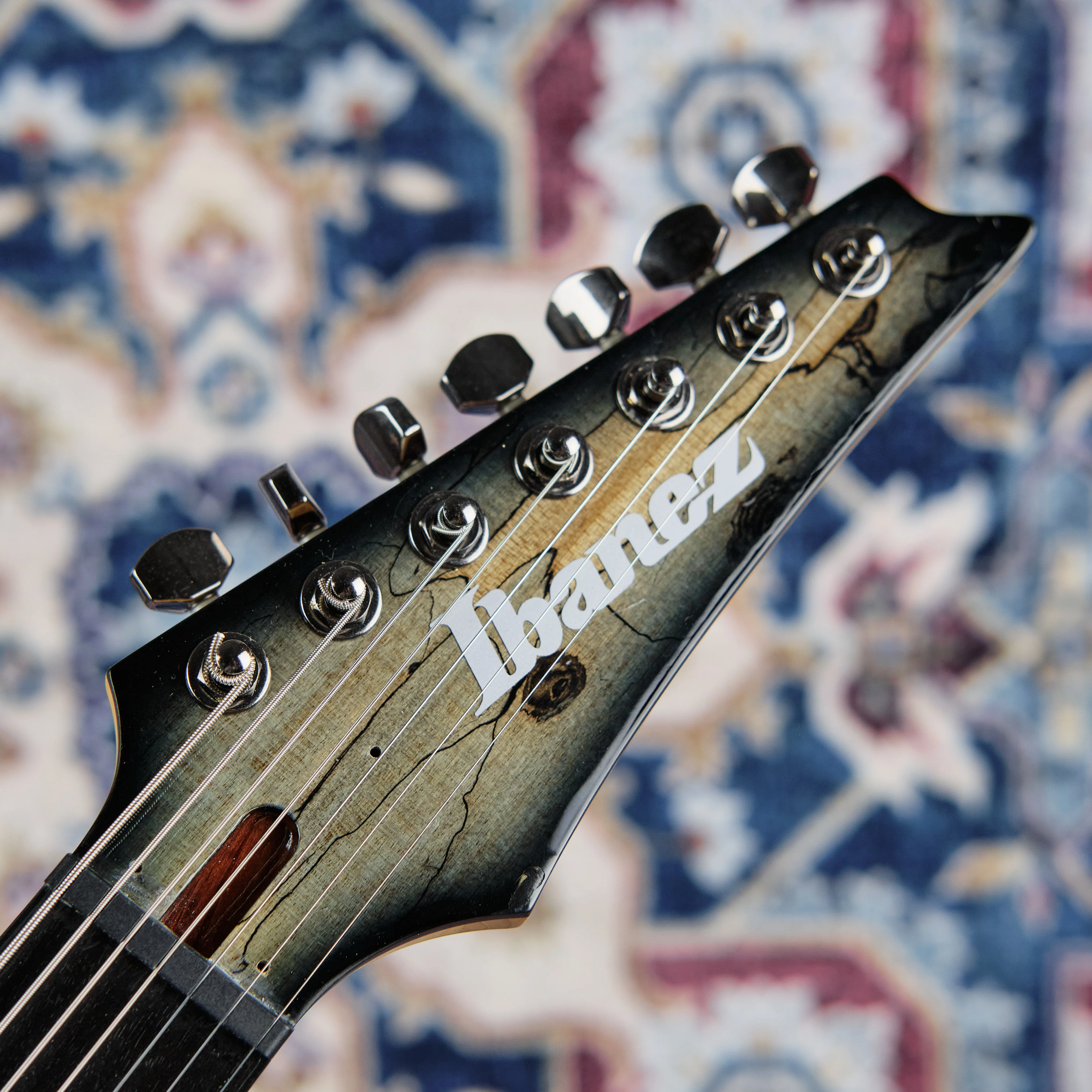 2015 Ibanez RGIX27FESM 7-String Foggy Stained Black - Image 2