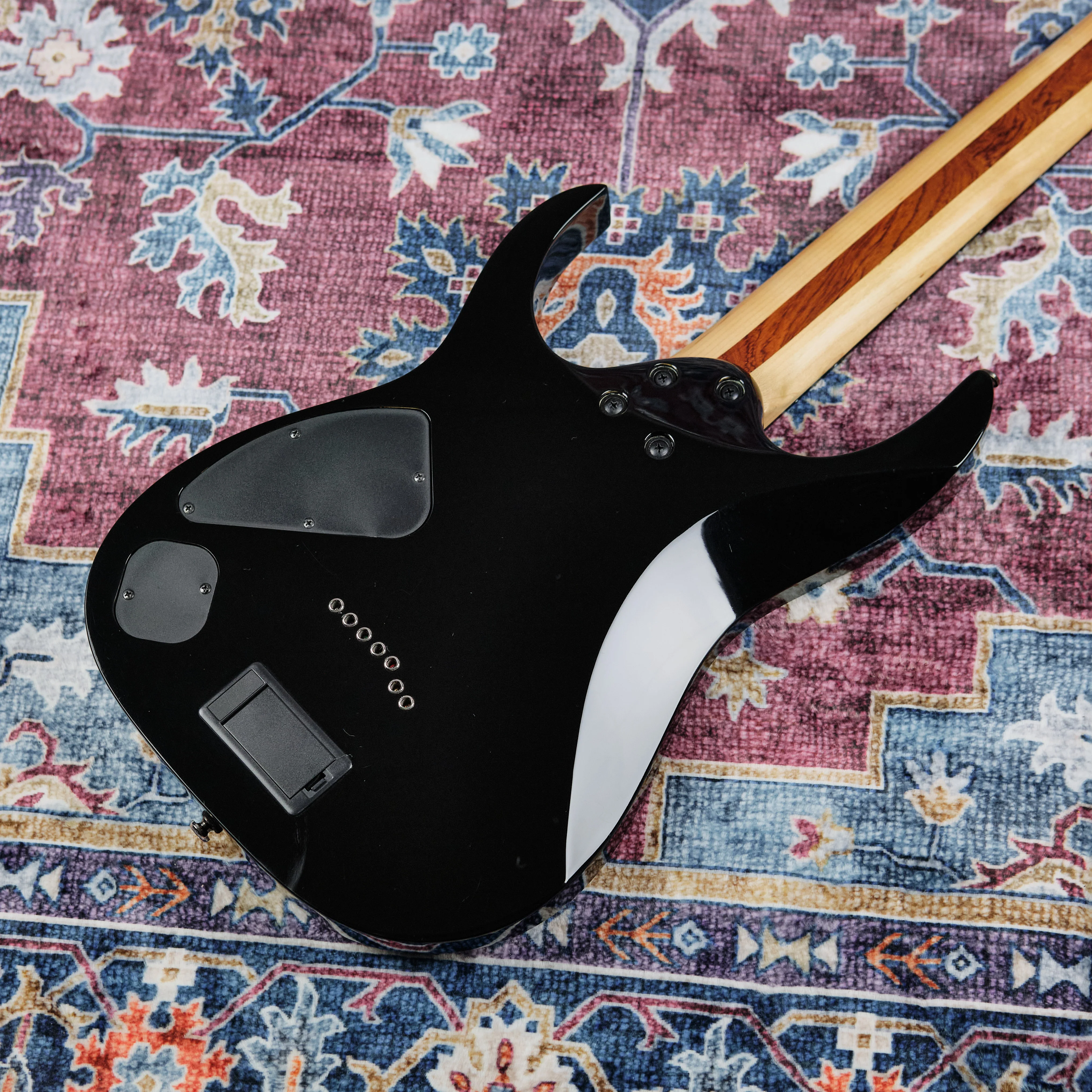 2015 Ibanez RGIX27FESM 7-String Foggy Stained Black - Image 3
