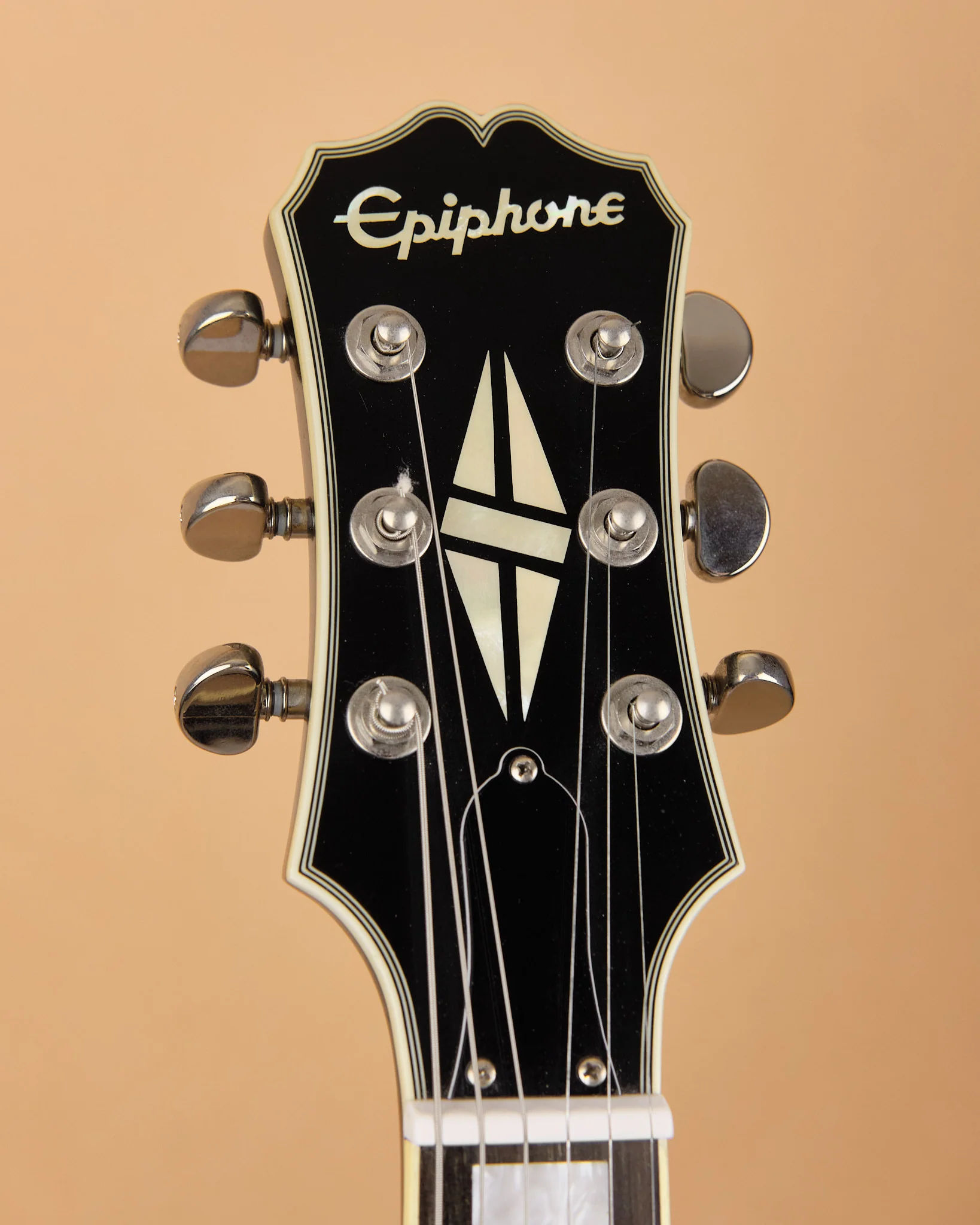 2019 Epiphone Jared James Nichols “Old Glory” Les Paul Custom Black Aged Gloss - Image 2