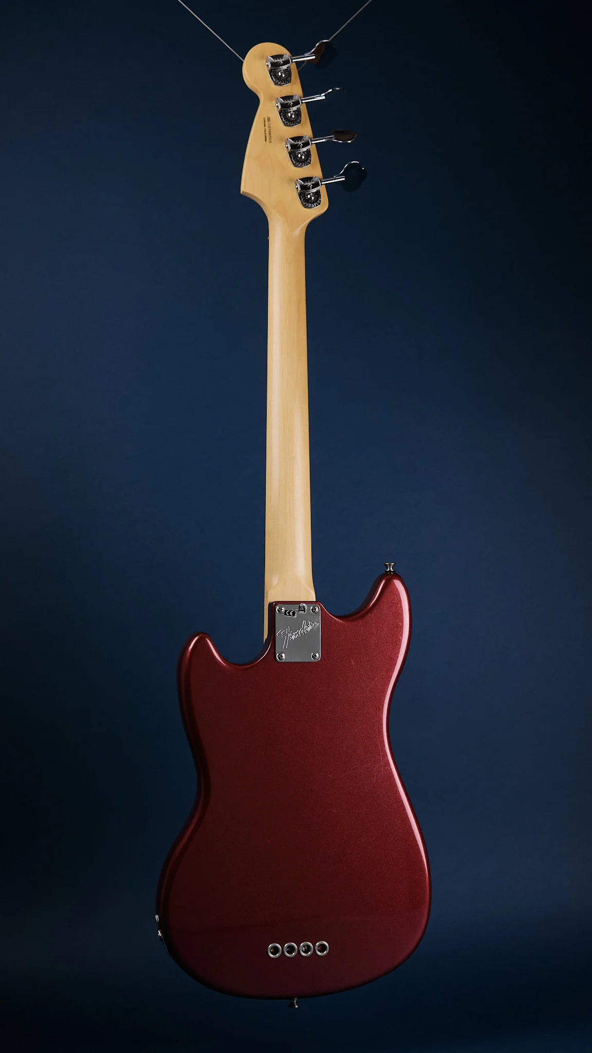 2019 Fender American Performer Mustang Bass Aubergine - Image 5