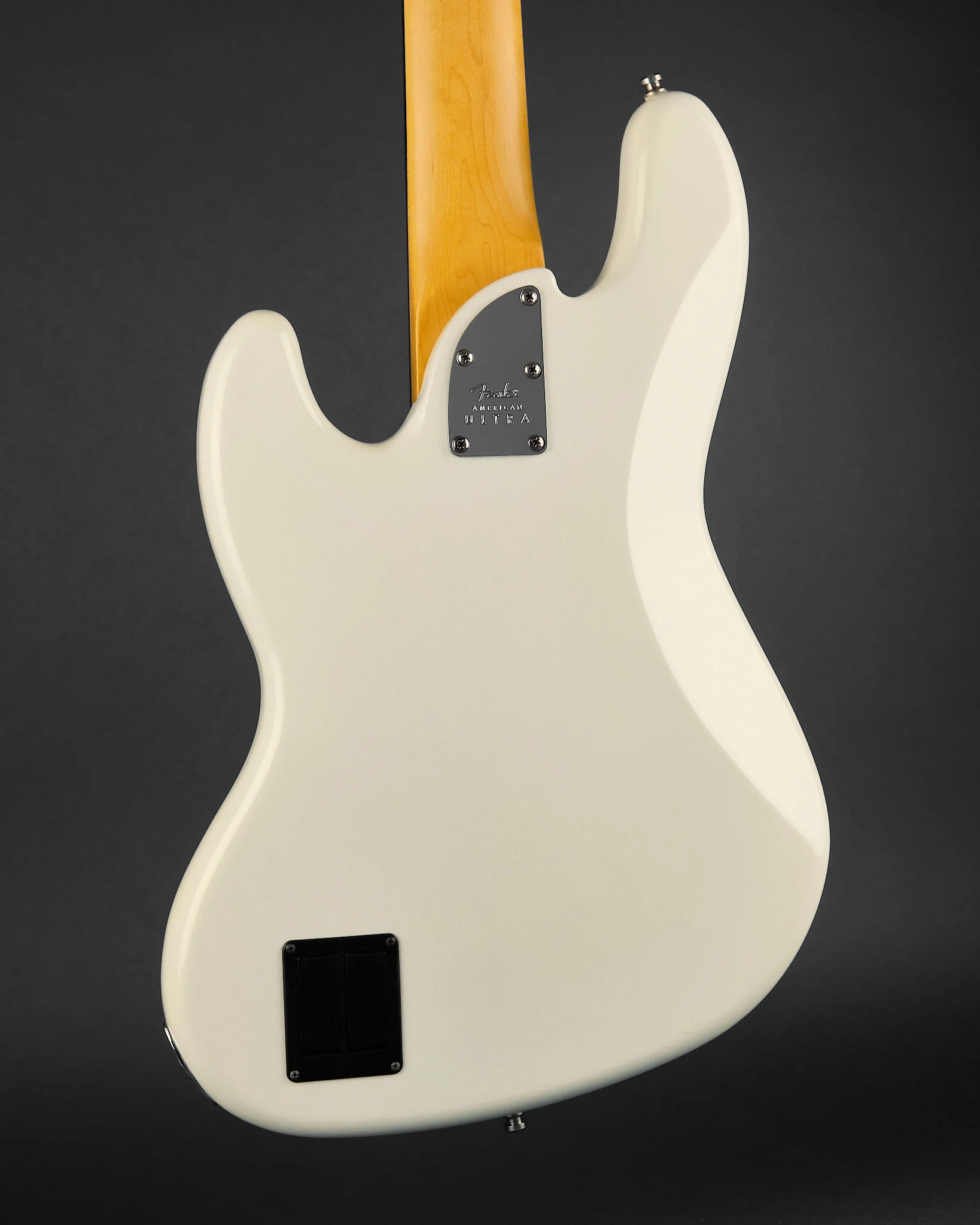 2020 Fender American Ultra Jazz Bass V Arctic Pearl - Image 3