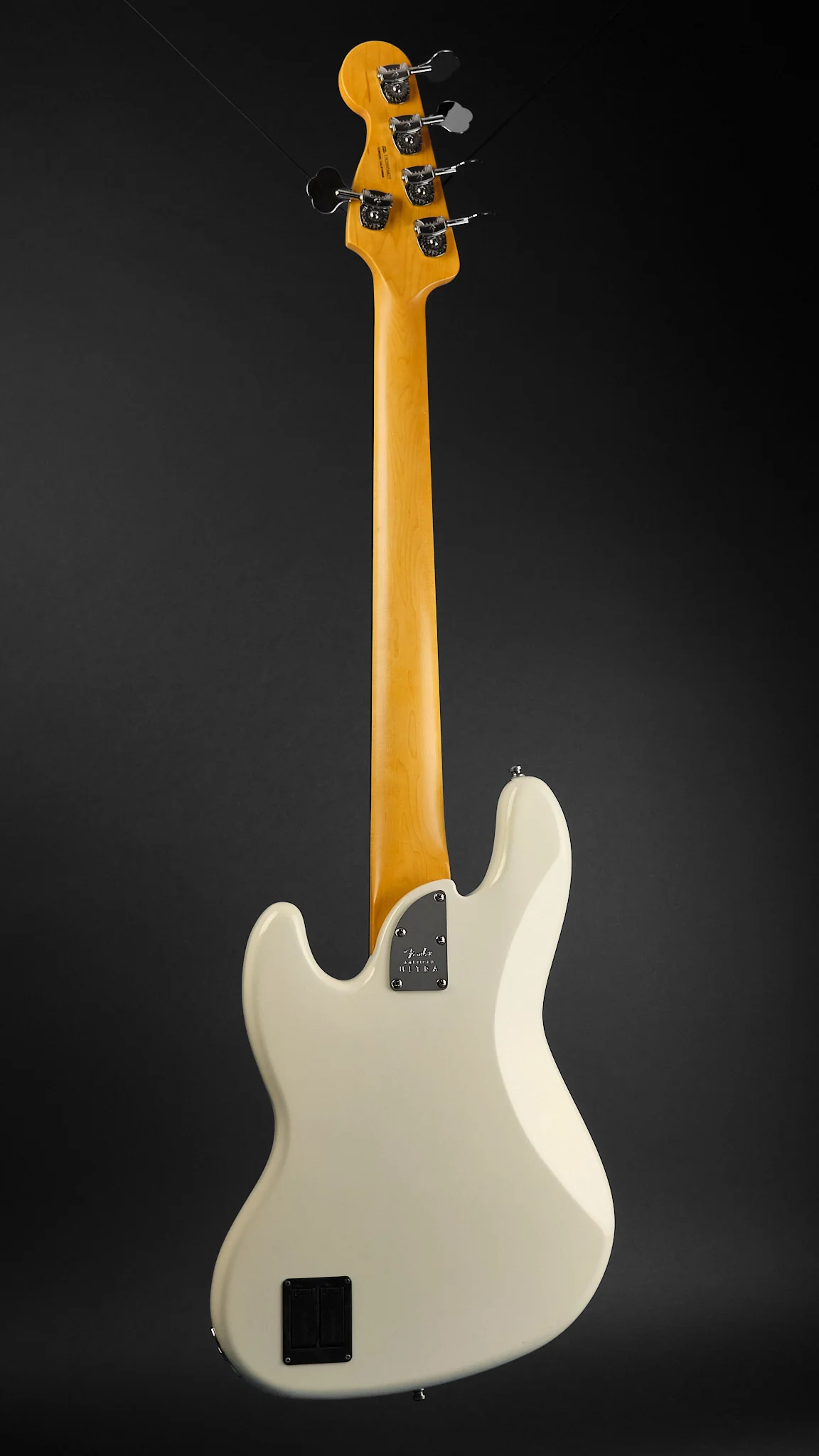2020 Fender American Ultra Jazz Bass V Arctic Pearl - Image 5