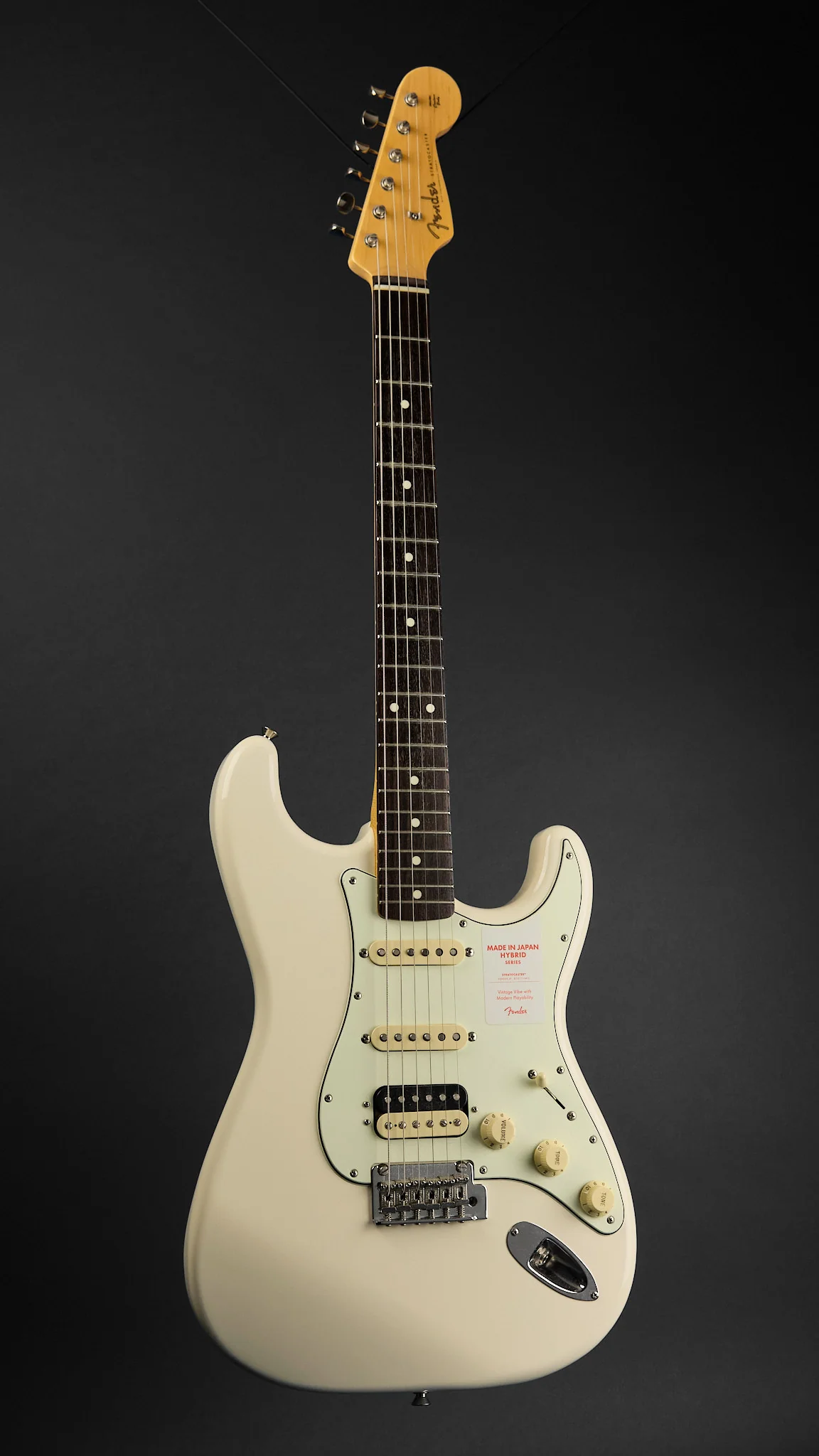 2020 Fender MIJ Hybrid '60s Stratocaster HSS Vintage White - Image 4