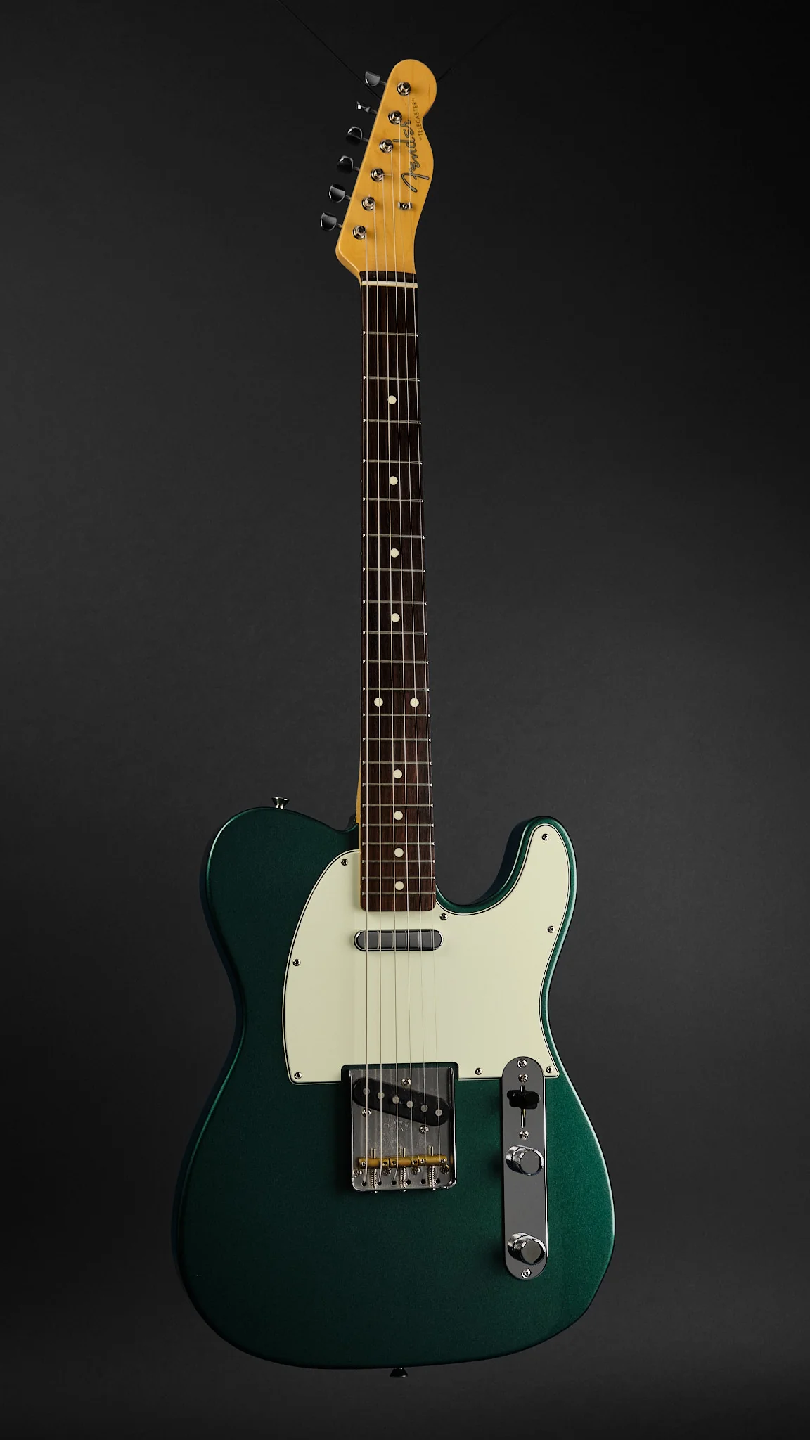 2020 Fender MIJ Hybrid '60s Telecaster Sherwood Green Metallic - Image 4