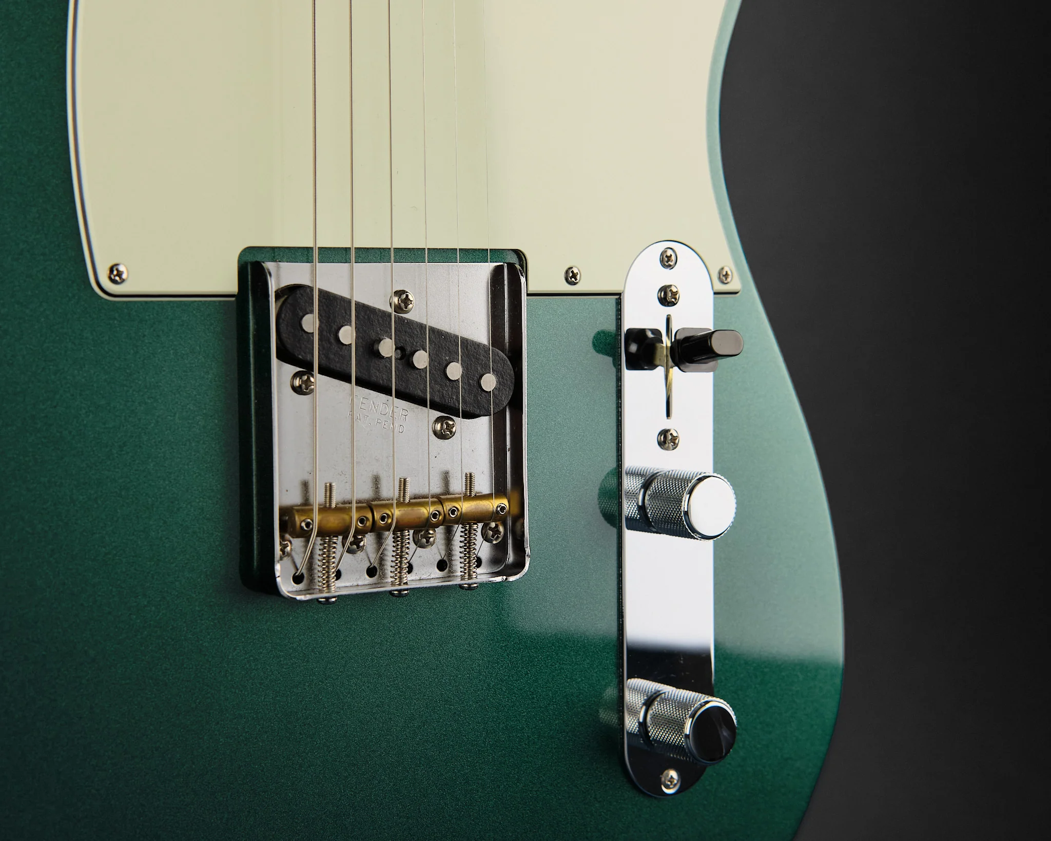 2020 Fender MIJ Hybrid '60s Telecaster Sherwood Green Metallic - Image 9