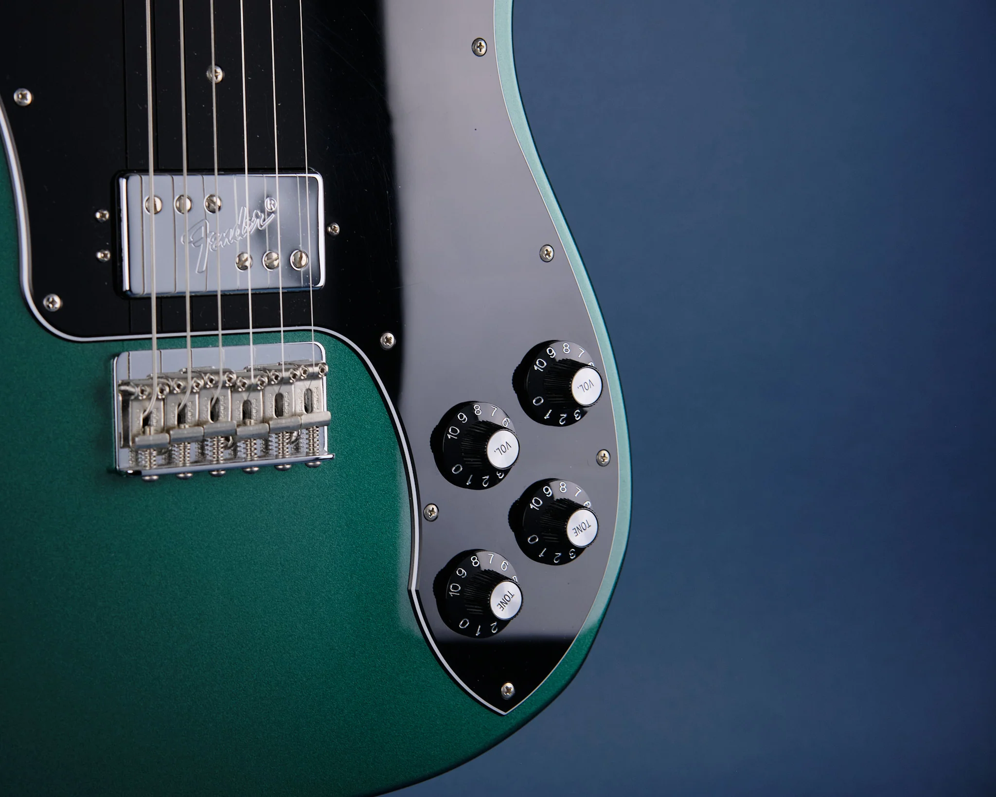2020 Fender MIJ Hybrid Telecaster Deluxe Sherwood Green - Image 10
