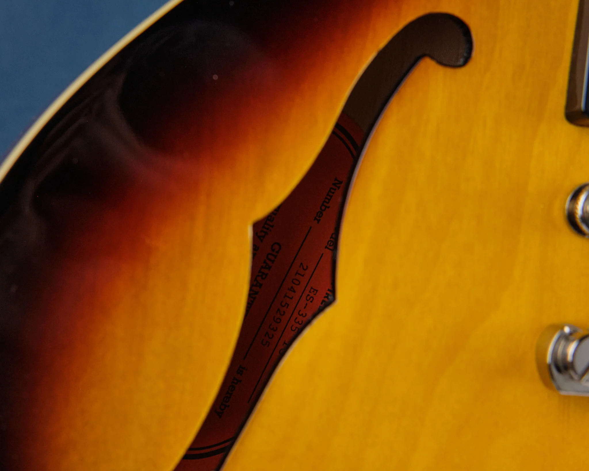 2021 Epiphone ES-335 Vintage Sunburst Sunburst - Image 8