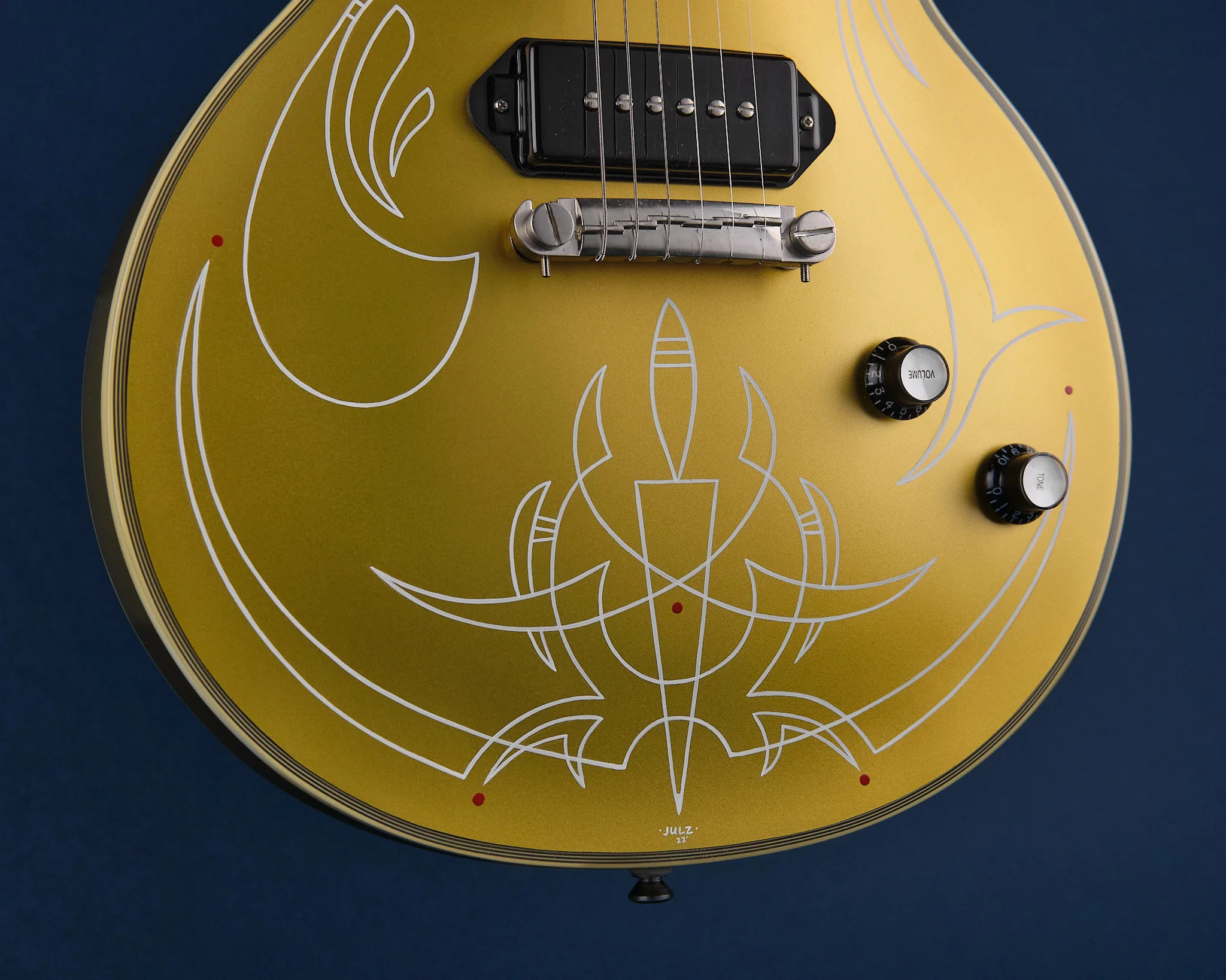 2021 Epiphone Jared James Nichols "Gold Glory" Les Paul Custom - Image 9