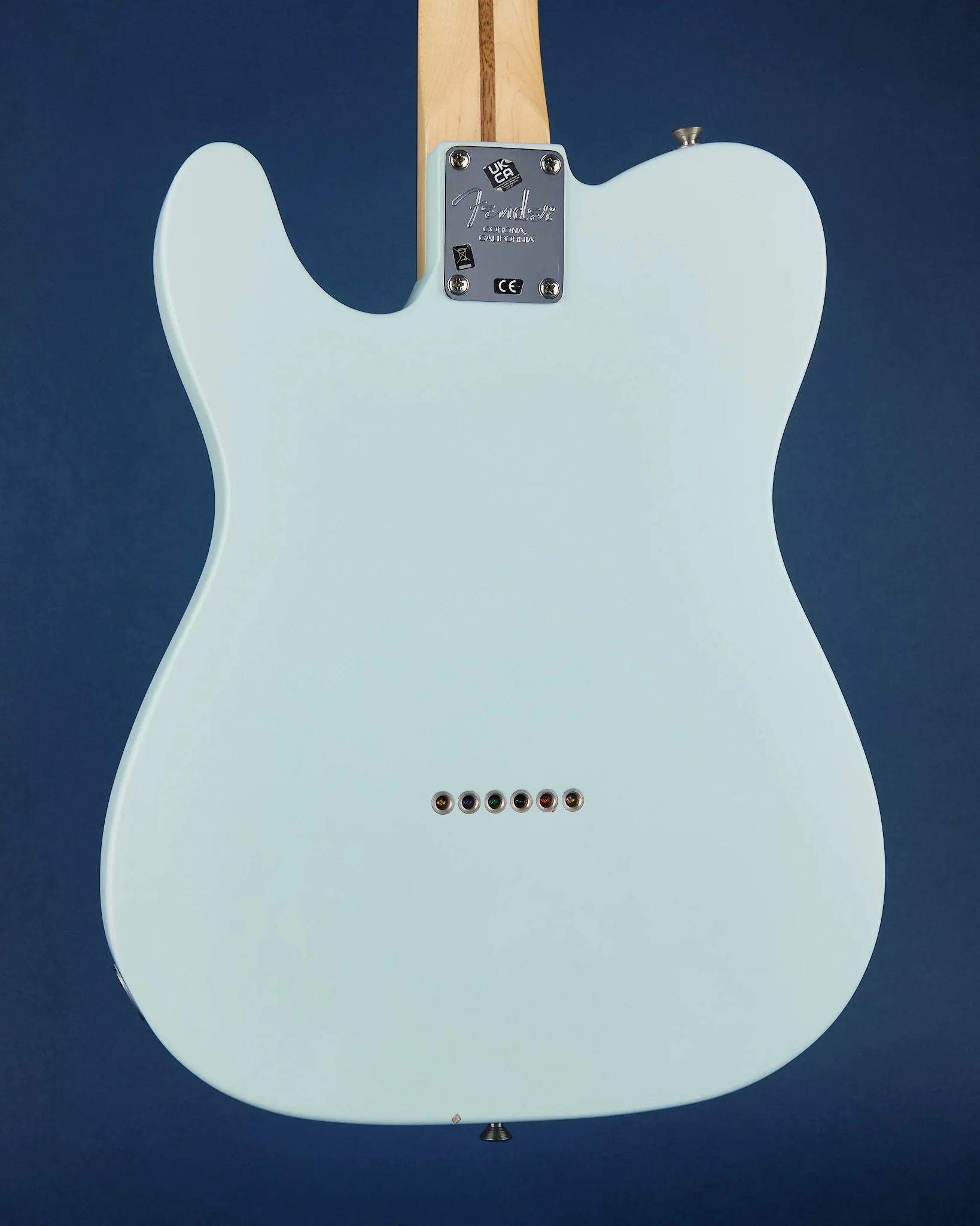 2021 Fender American Performer Telecaster Satin Sonic Blue - Image 3