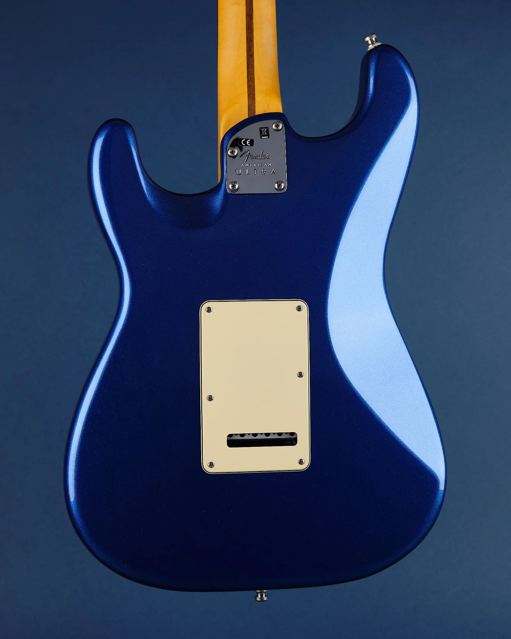 2021 Fender American Ultra Stratocaster HSS Cobra Blue - Image 3