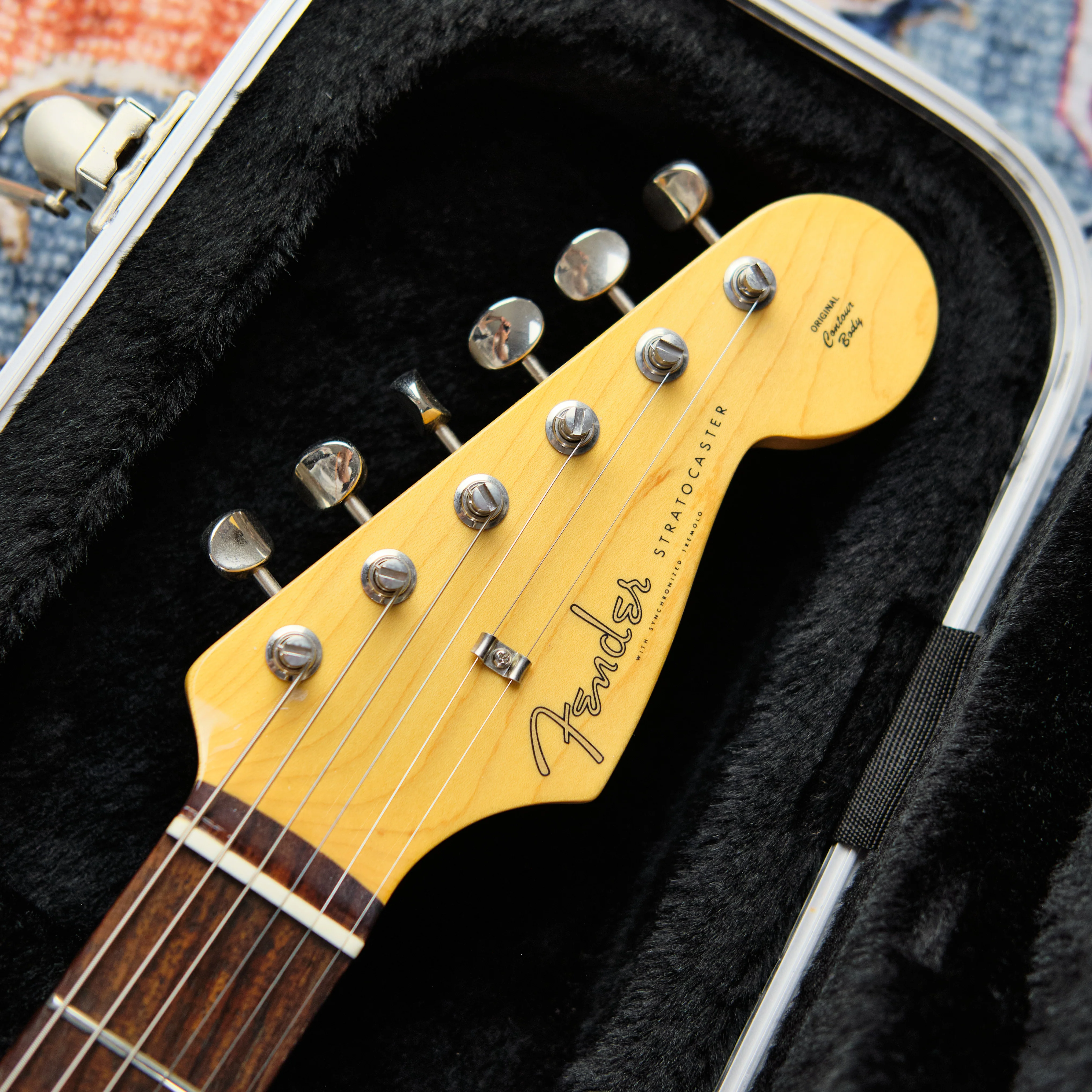 2021 Fender Japan Hybrid '60s Stratocaster Daphne Blue Refin - Image 2