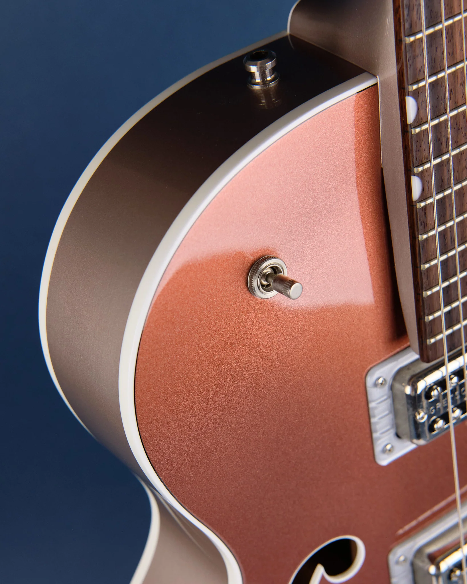 2021 Gretsch G6118T Players Edition Anniversary Copper Metallic - Image 4
