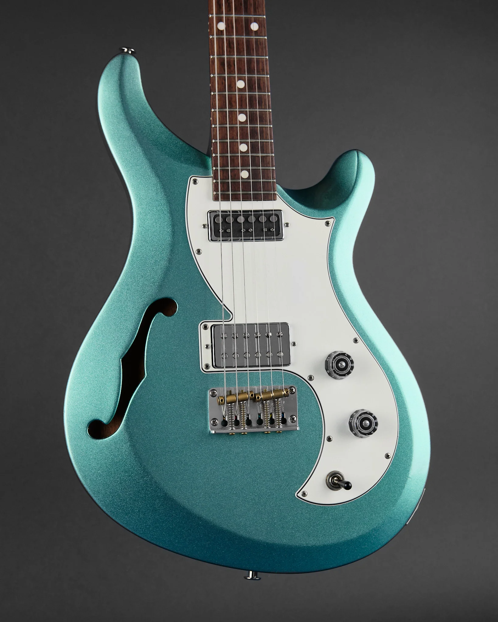 2021 PRS S2 Vela Semi-Hollow Frost Green Metallic