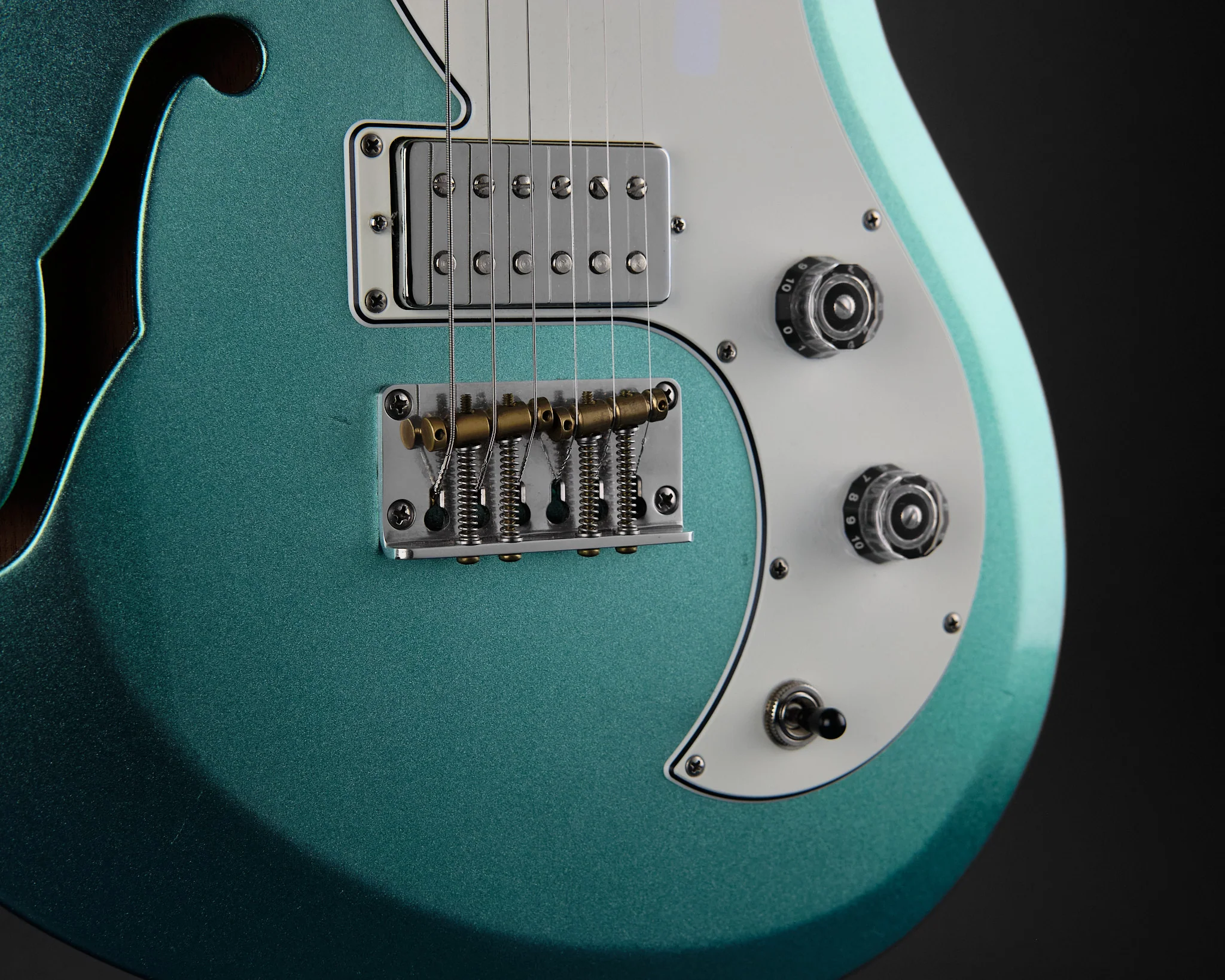 2021 PRS S2 Vela Semi-Hollow Frost Green Metallic - Image 9