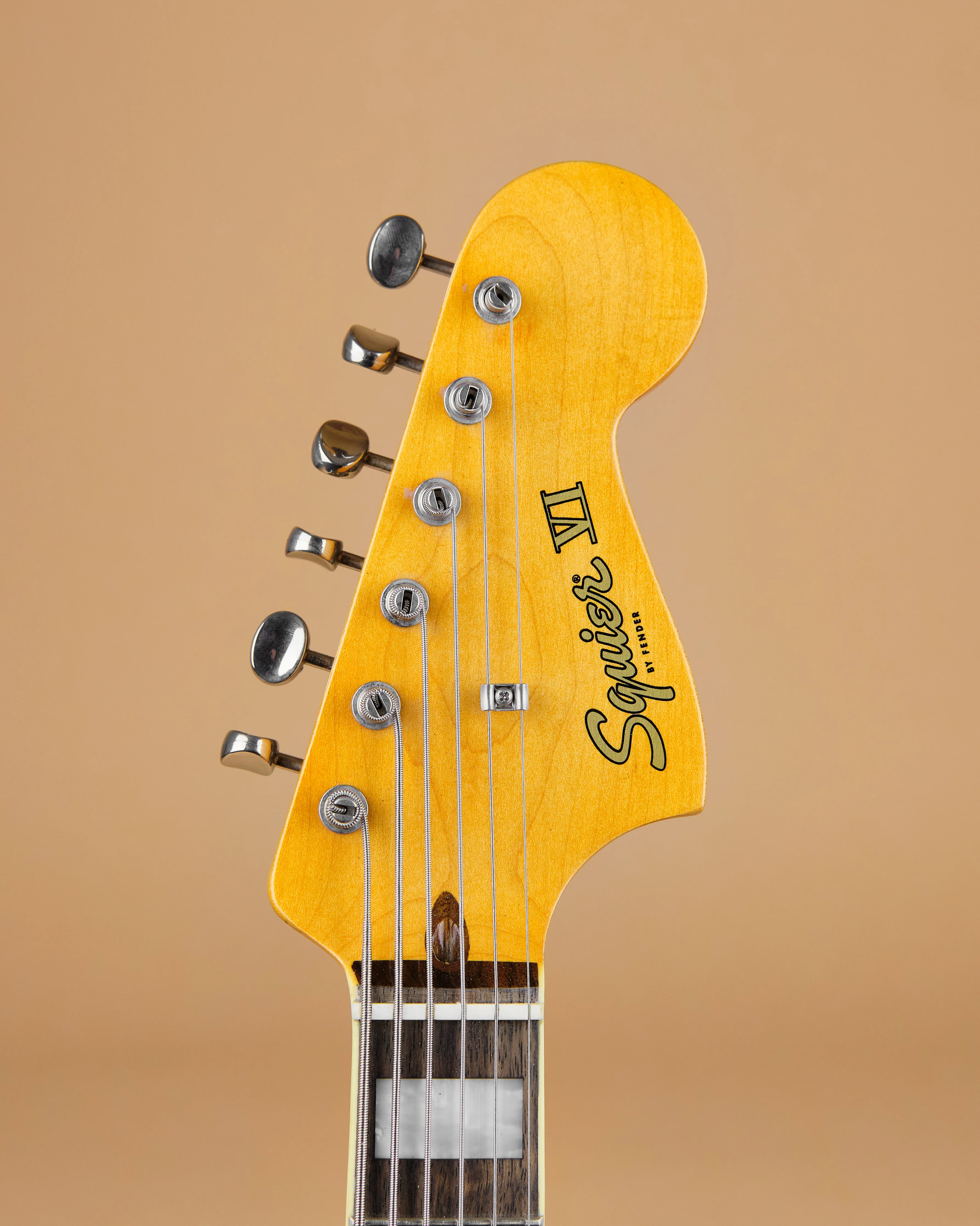 2021 Squier Classic Vibe Bass VI Black - Image 2