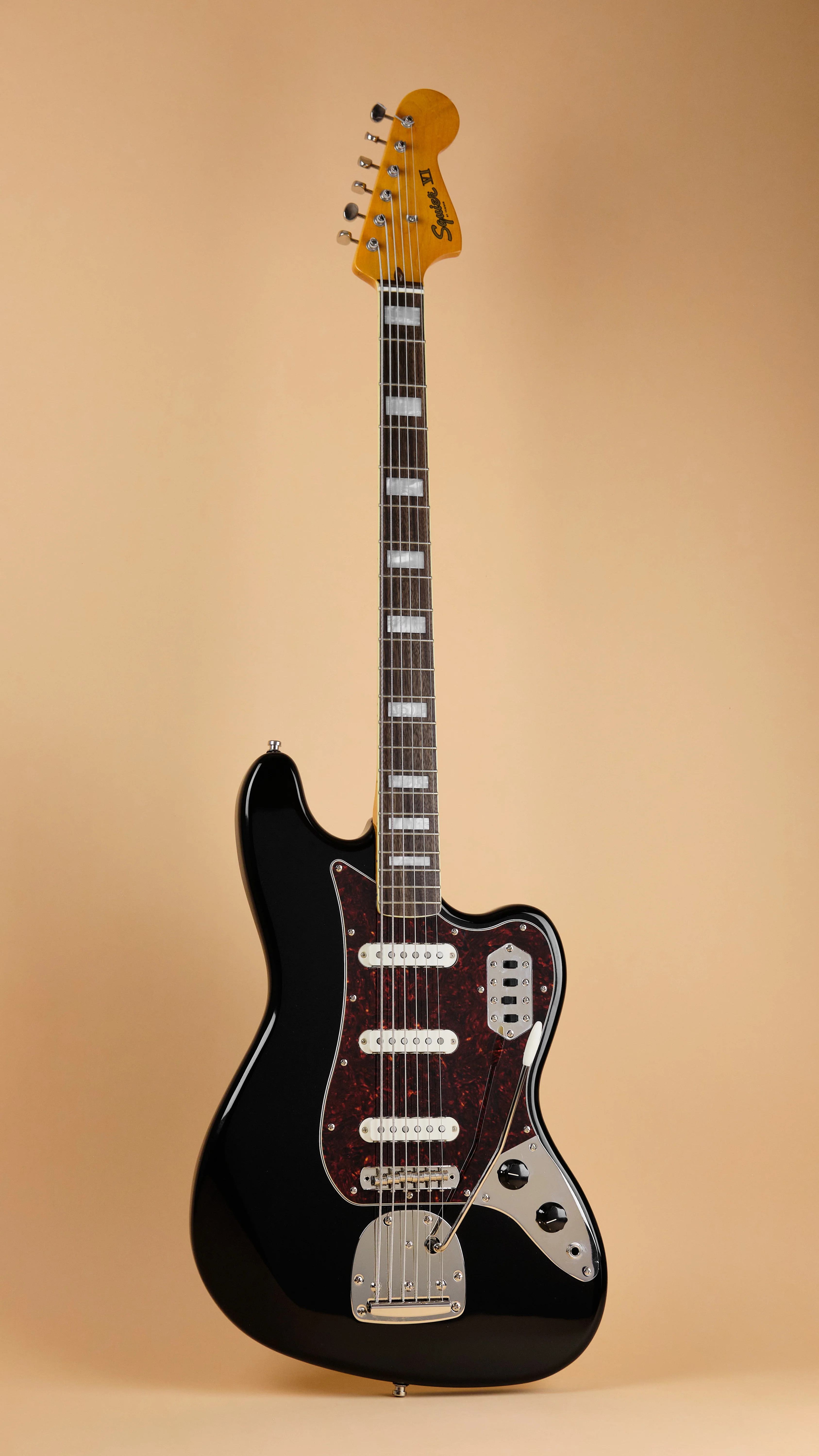 2021 Squier Classic Vibe Bass VI Black - Image 5