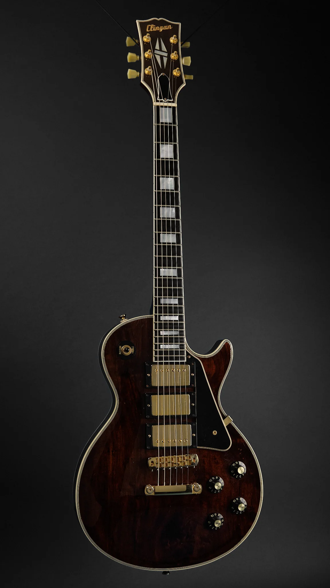2022 Clingan Guitars LP Custom Walnut (Second-Hand) - Image 4