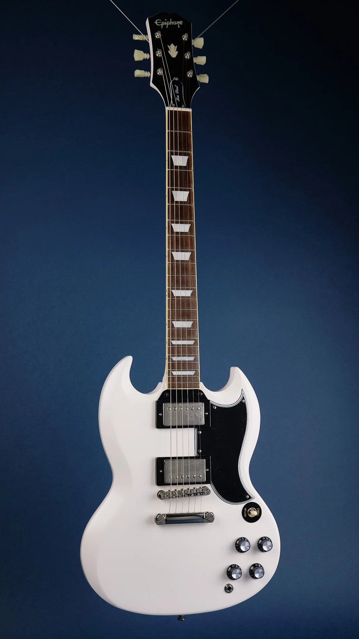 2022 Epiphone 1961 Les Paul SG Standard Aged Classic White - Image 3
