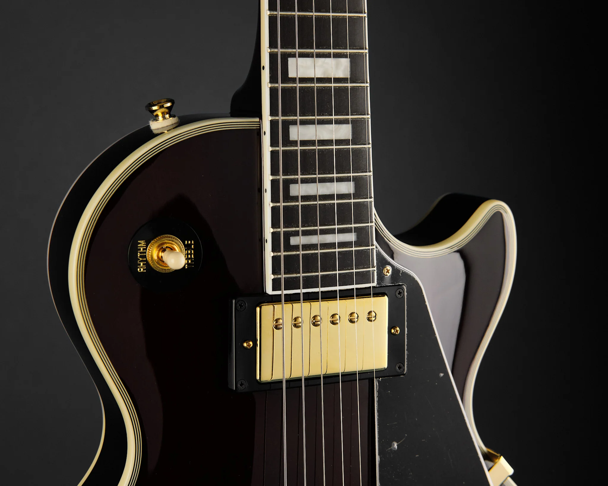 2022 Epiphone Jerry Cantrell 'Wino' Les Paul Custom Wine Red - Image 10