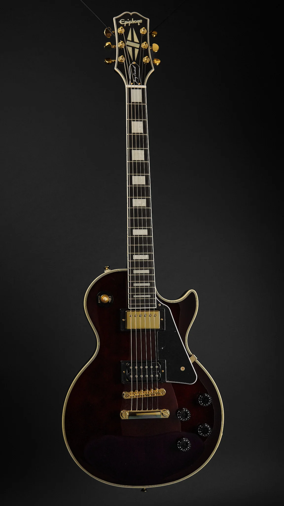 2022 Epiphone Jerry Cantrell 'Wino' Les Paul Custom Wine Red - Image 4