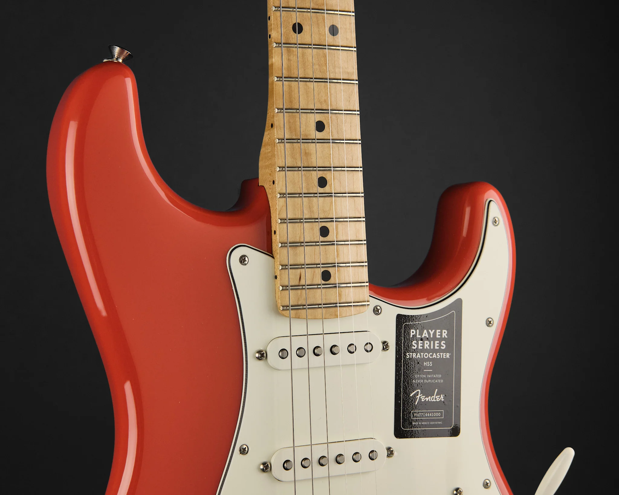 2022 Fender Limited Edition Player Stratocaster HSS Fiesta Red - Image 10