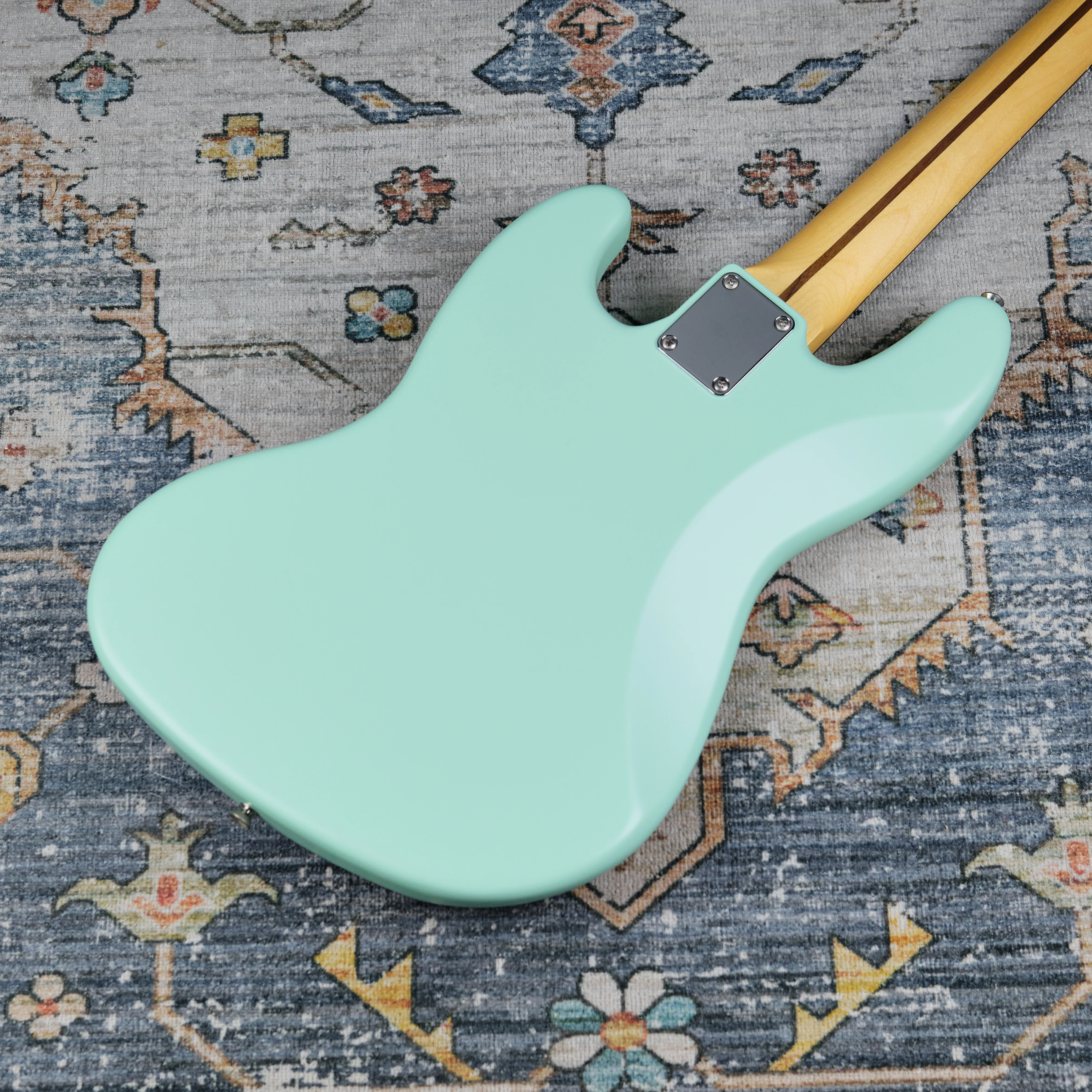 2022 Fender Made in Japan Junior Collection Jazz Bass Satin Surf Green - Image 3