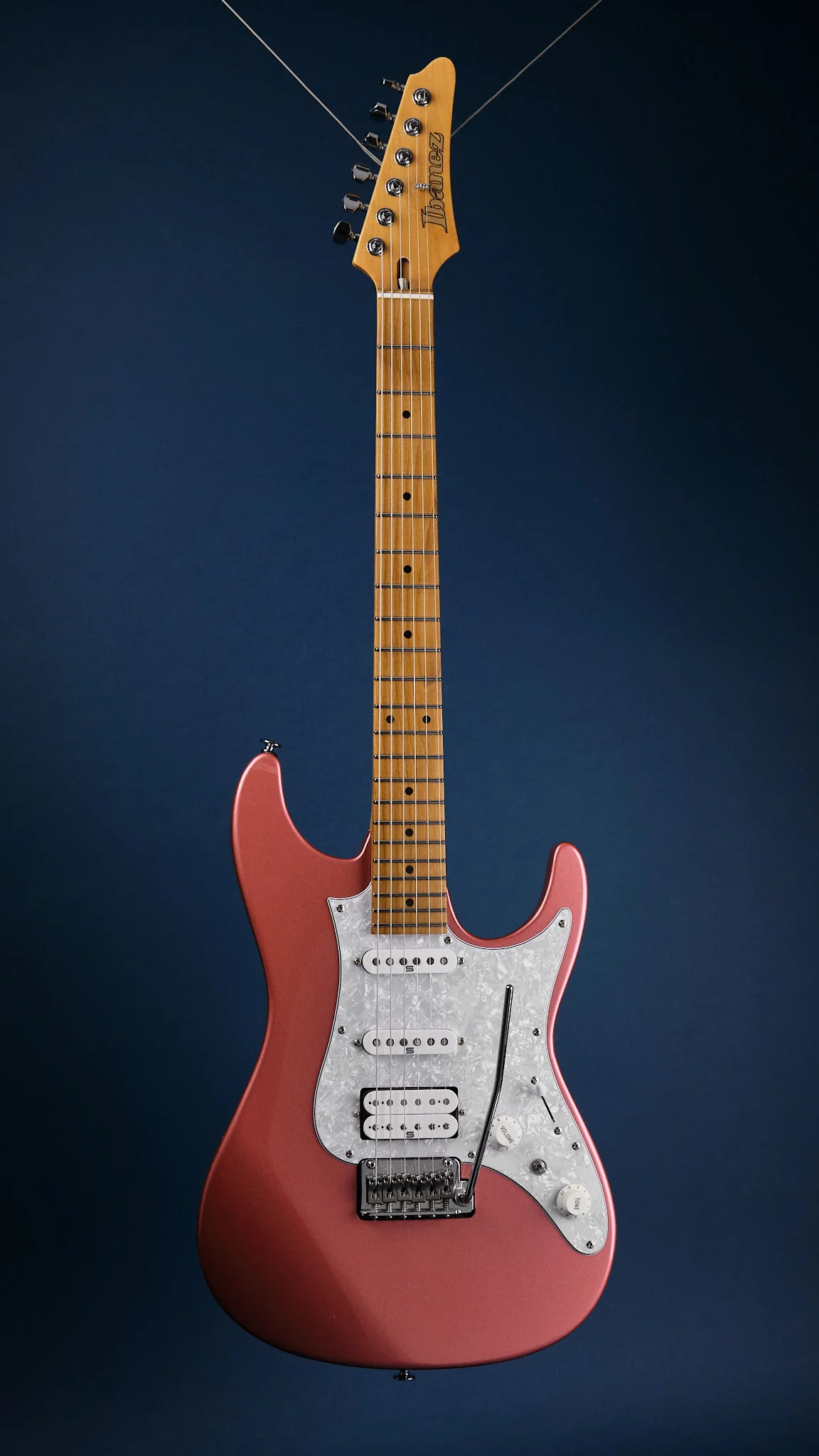 2022 Ibanez AZ2204 HRM Prestige Hazy Rose Metallic - Image 4