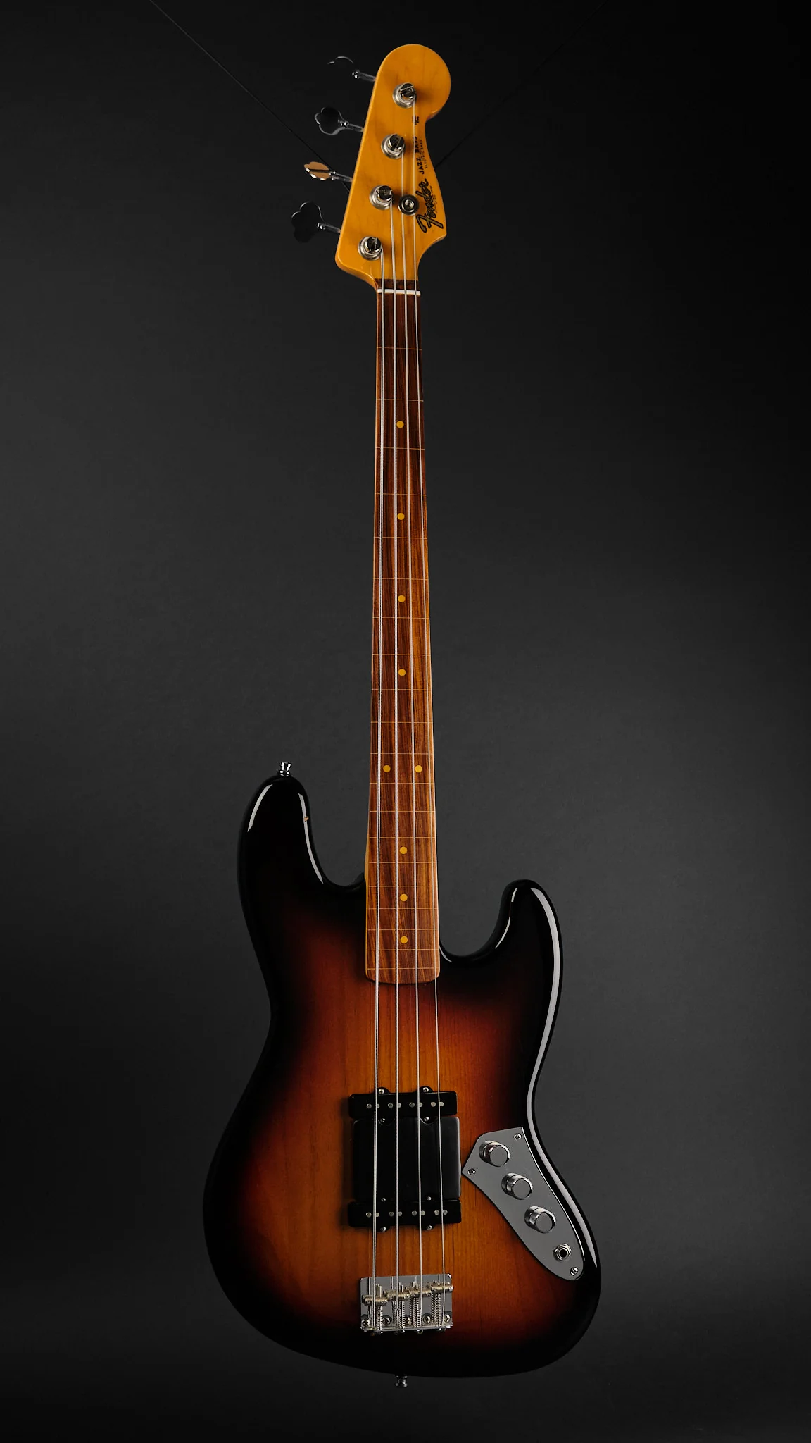 2023 Fender Jaco Pastorius Jazz Bass Sunburst - Image 4