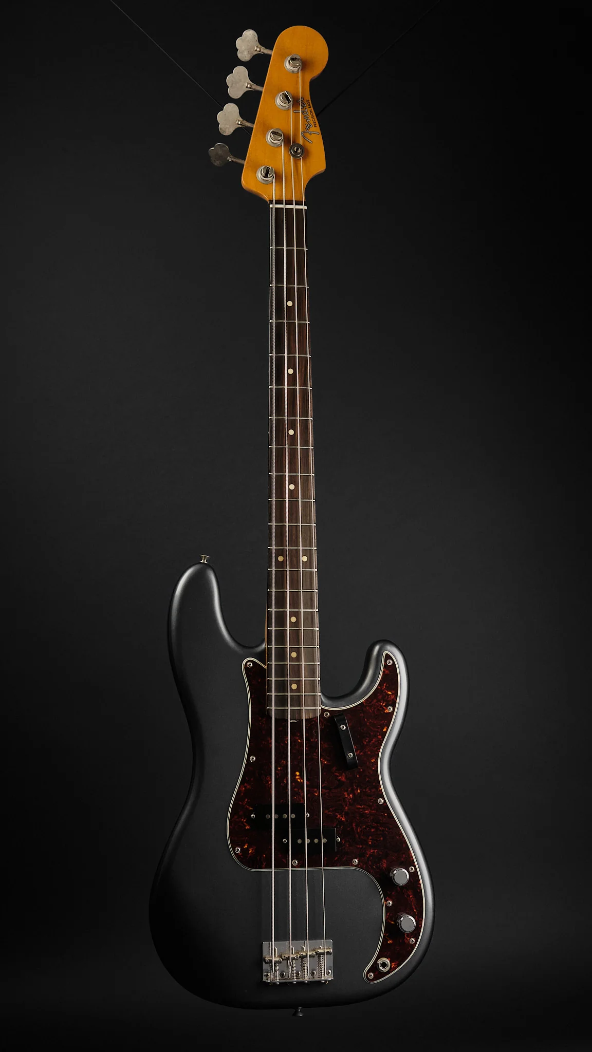 2025 Fender Limited Edition Vintera II Road Worn '60s Precision Bass Charcoal Frost Metallic - Image 4