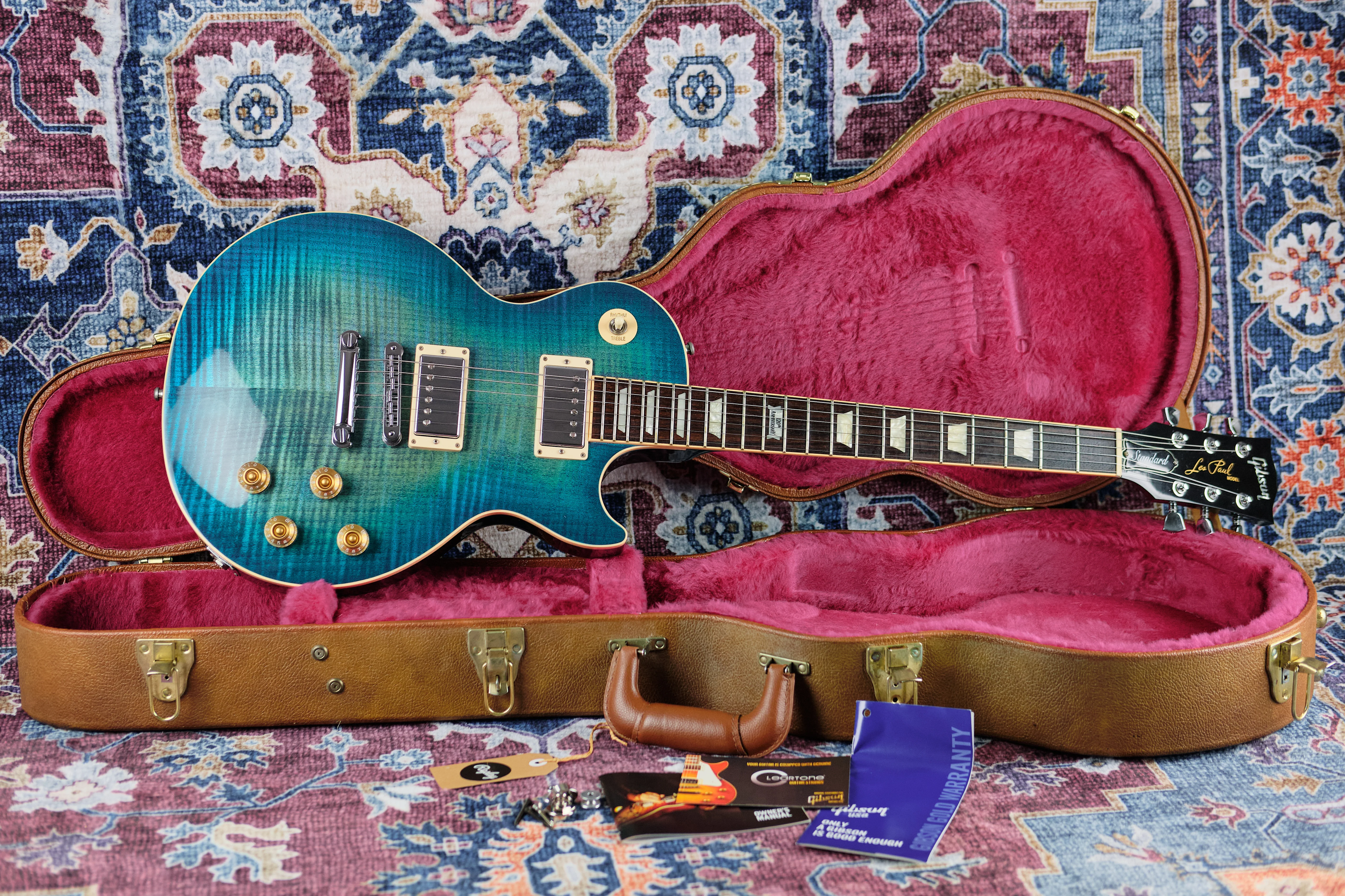 2014 Gibson Les Paul Standard 120th Anniversary Ocean Blue - Image 4