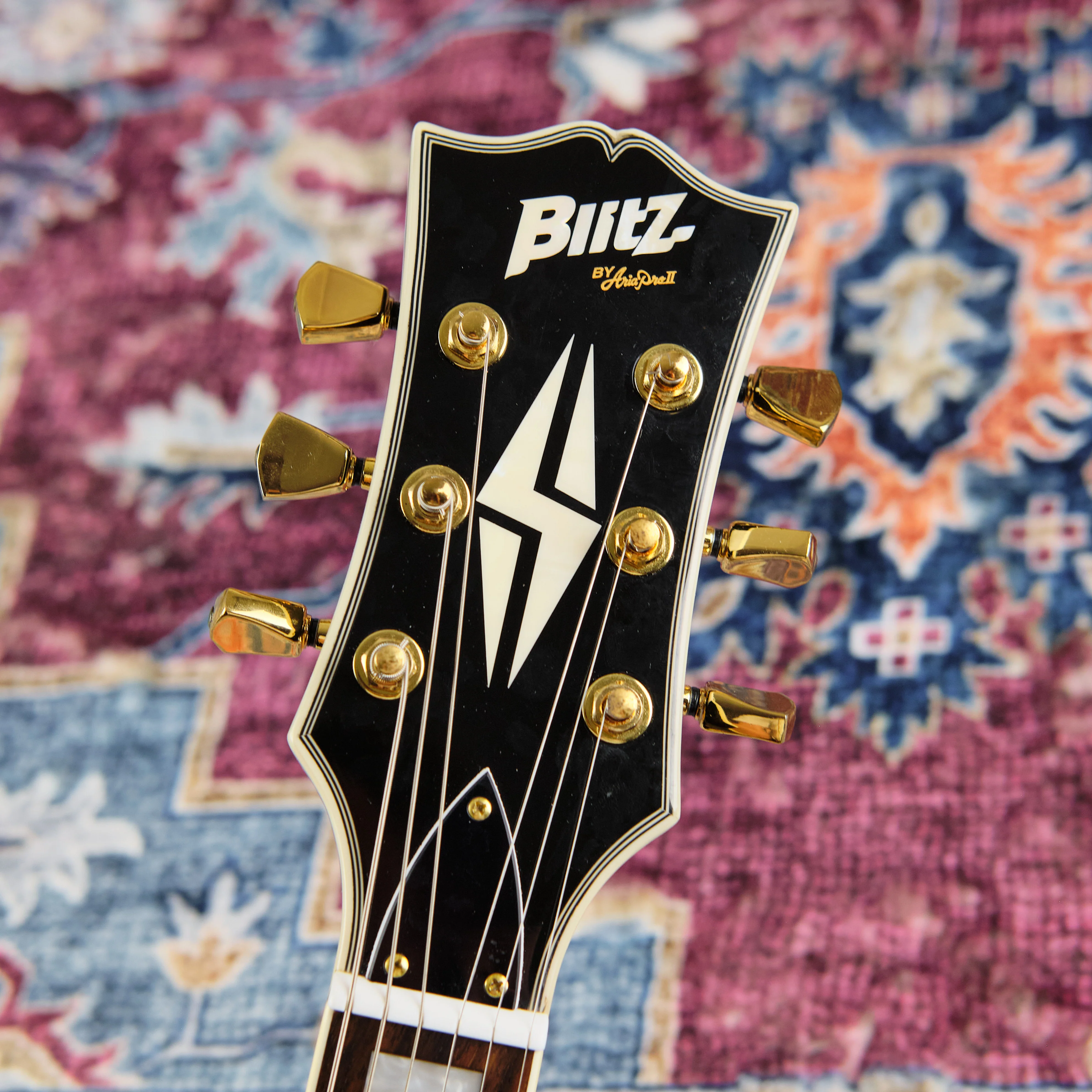 Blitz by Aria Pro II Les Paul Custom Ebony (Second-Hand) - Image 2