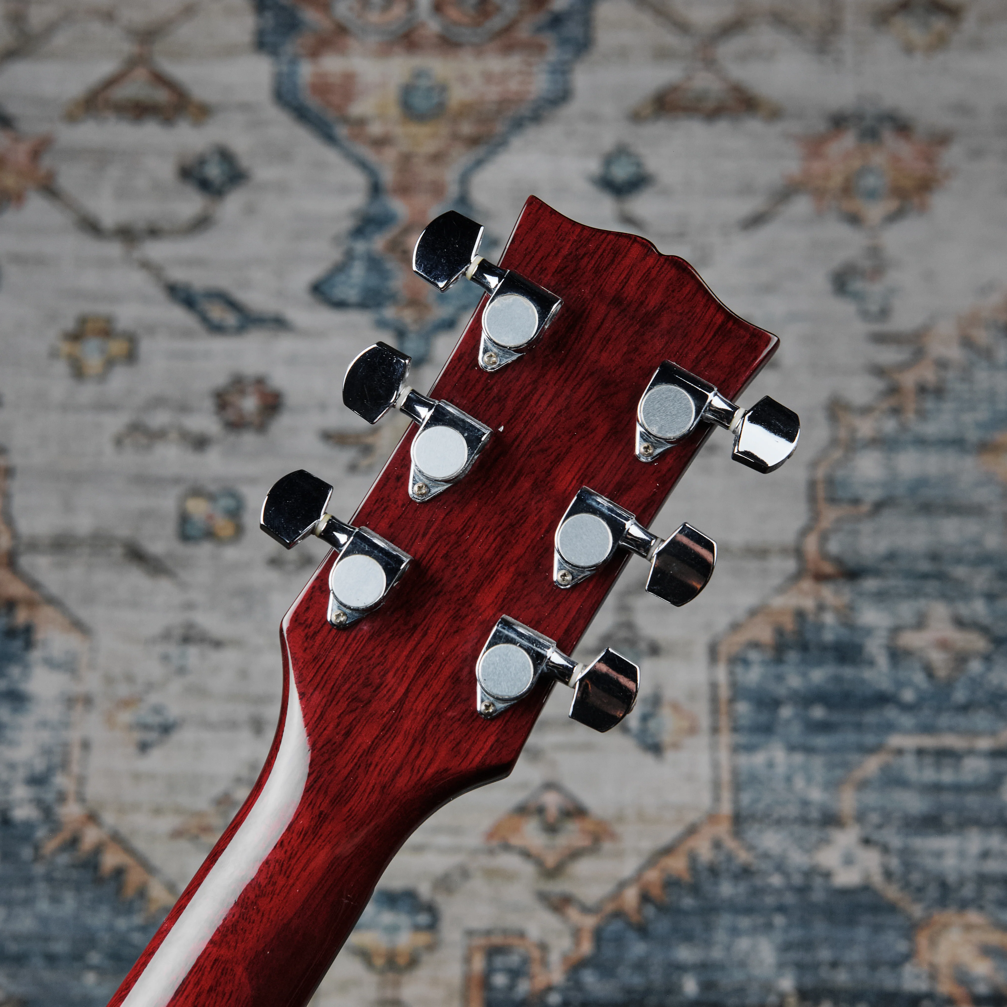 1970s Diamond Beat Master SG Junior Copy Cherry Red - Image 4