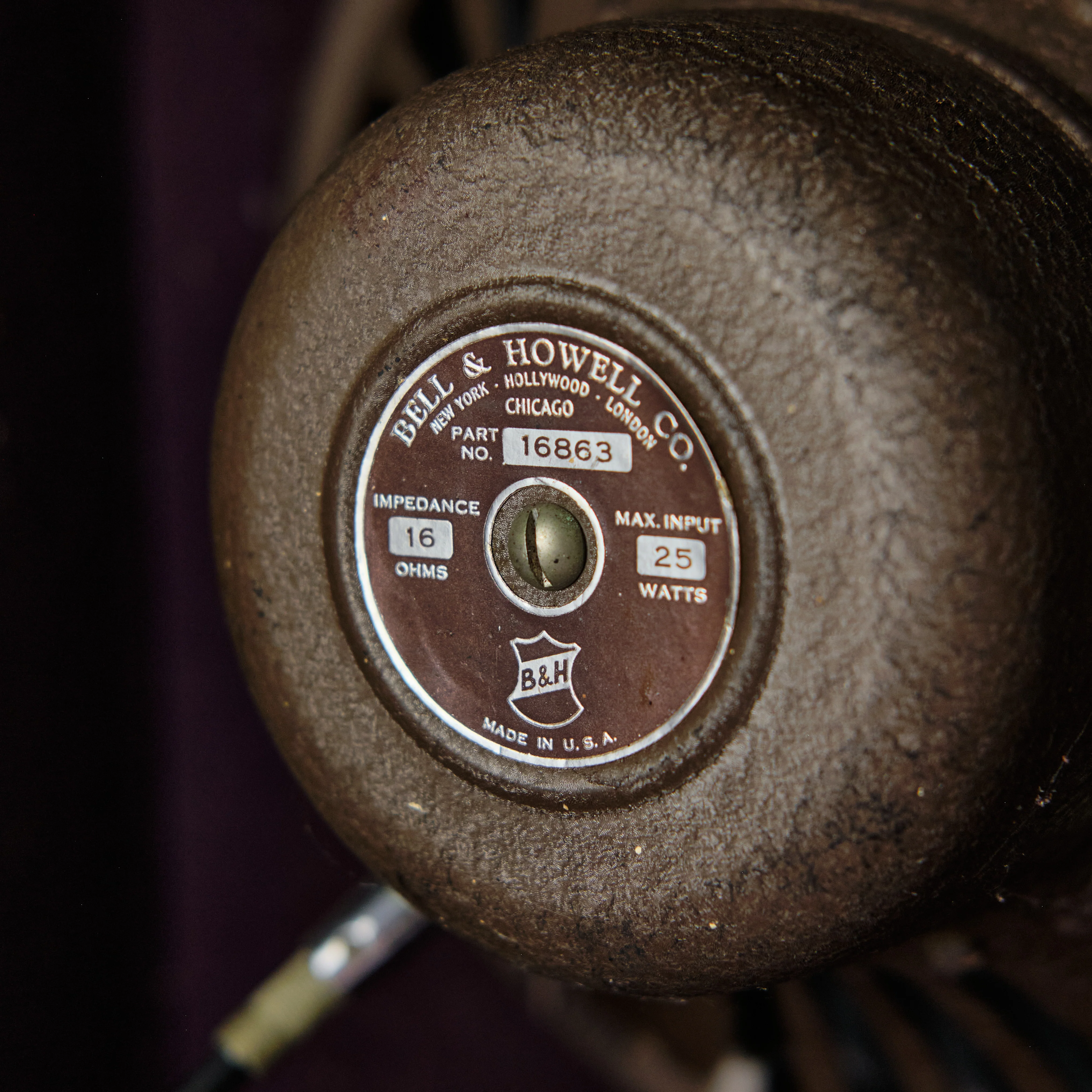 c1950s Bell & Howell Filmosound 1x12" Cabinet - Image 4