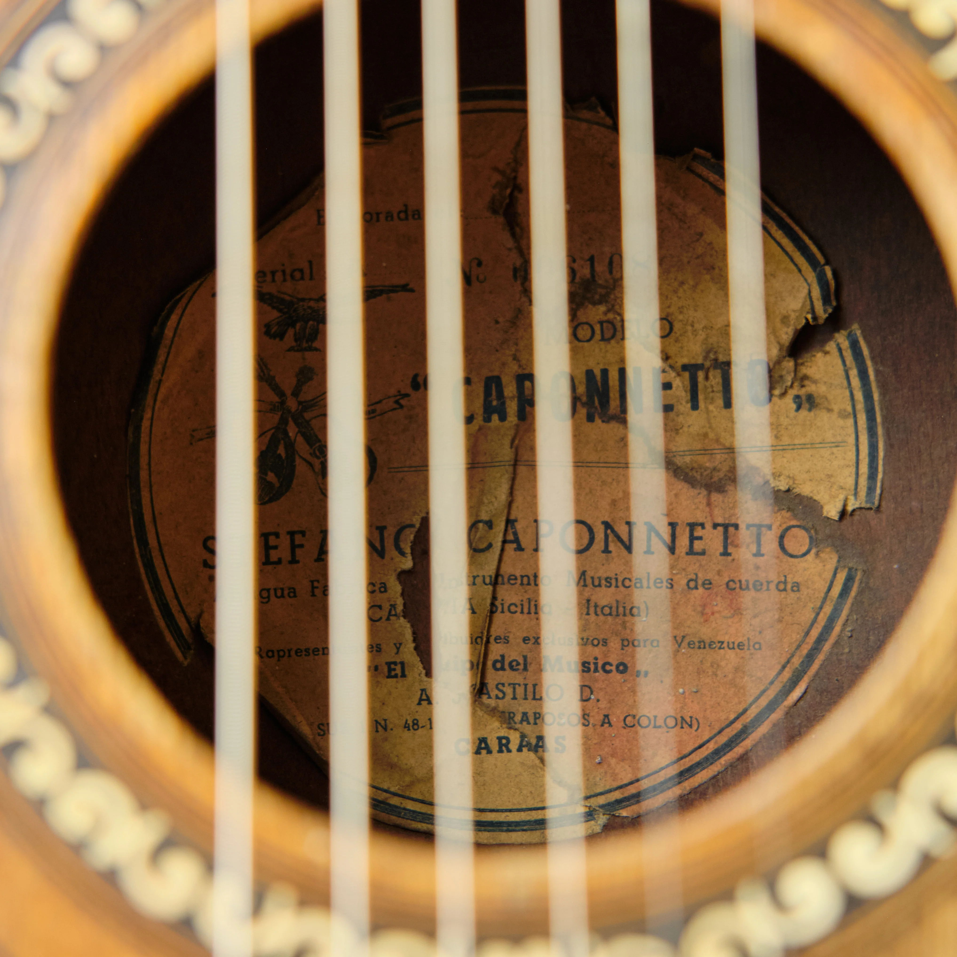 c1950s Stefano Caponnetto 'Capponnetto' Acoustic - Image 7