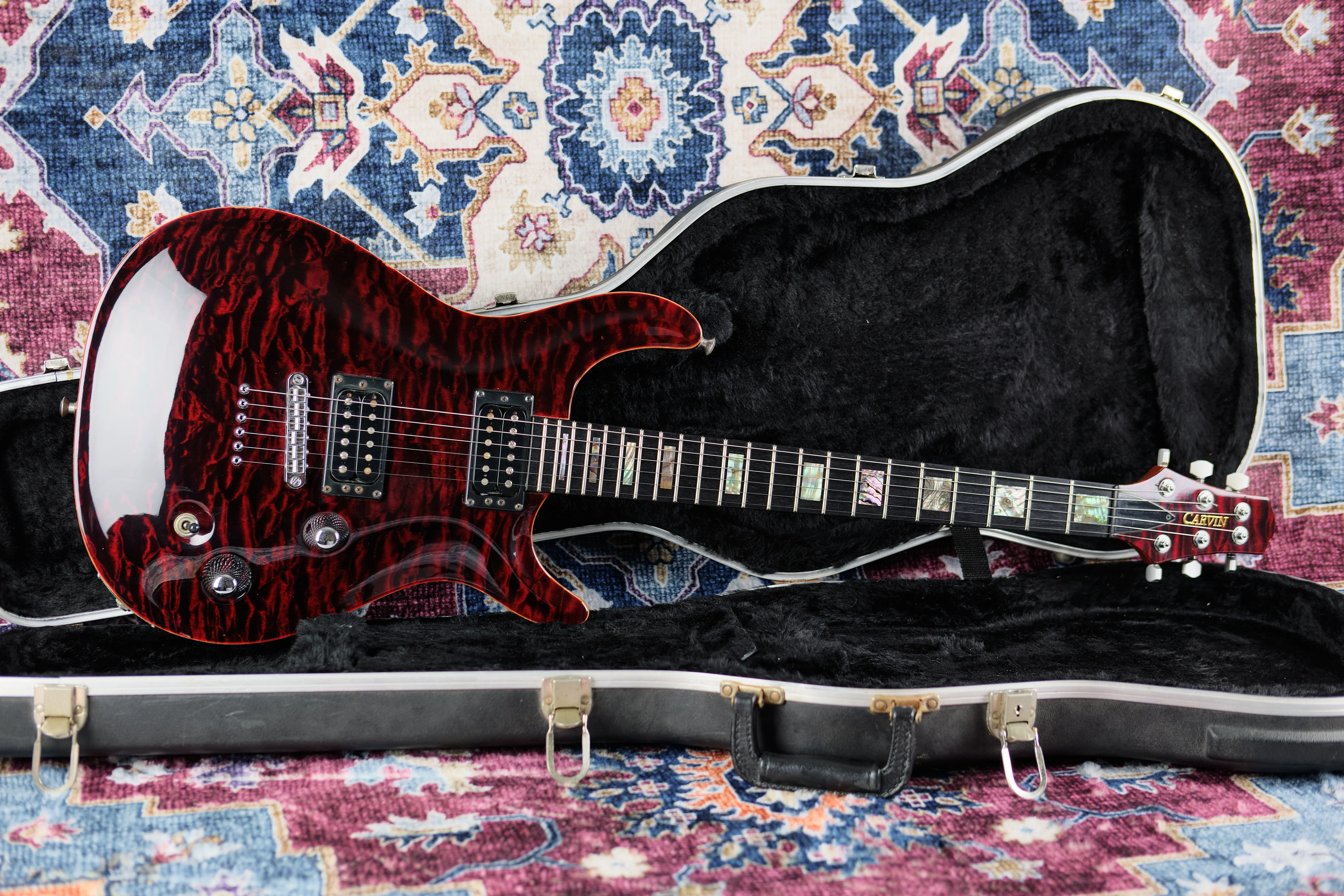 c2004 Carvin CT6M California Carved Top Triple-Step Red - Image 8