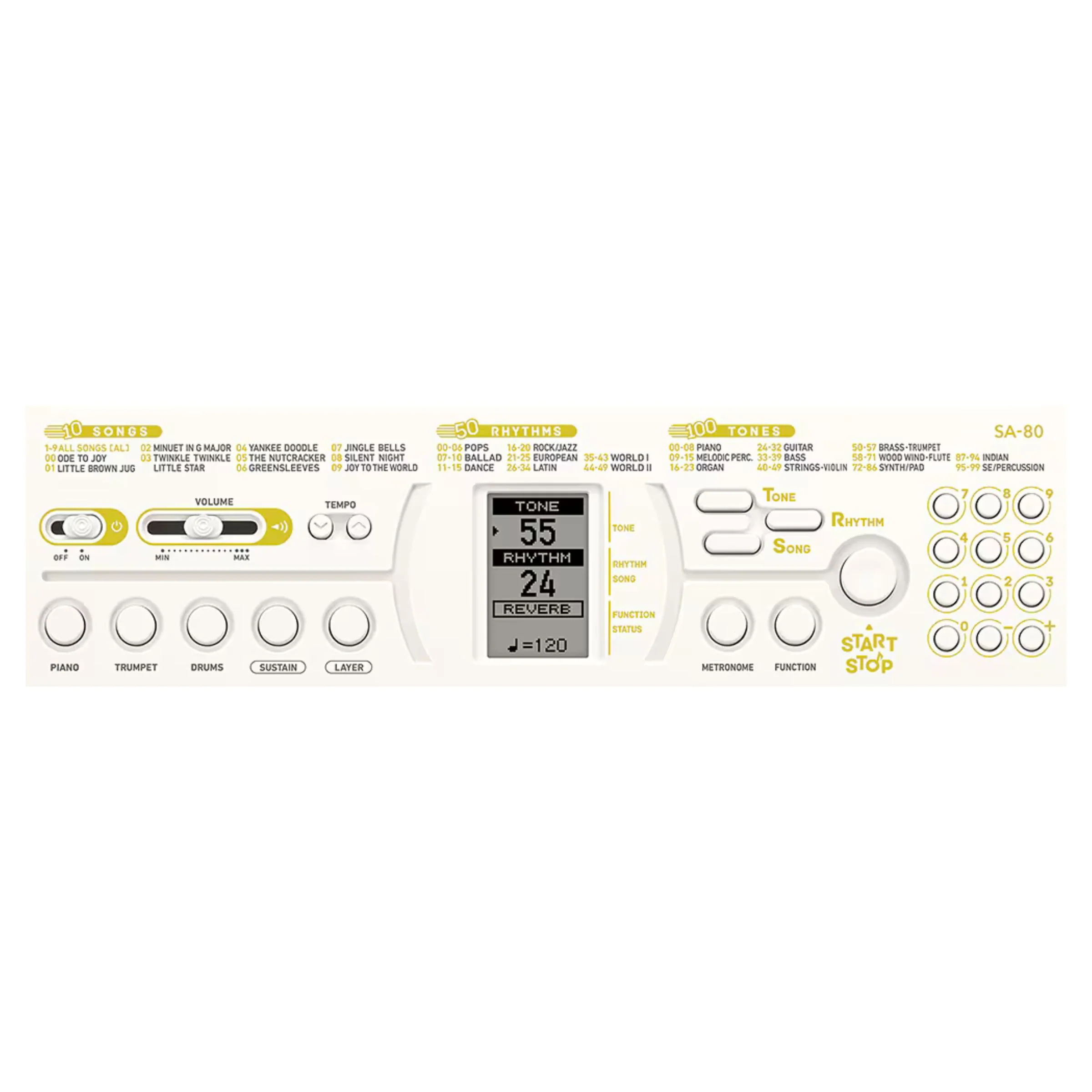 Casio Casiotone SA80 44-Key Portable Mini Keyboard - Image 5