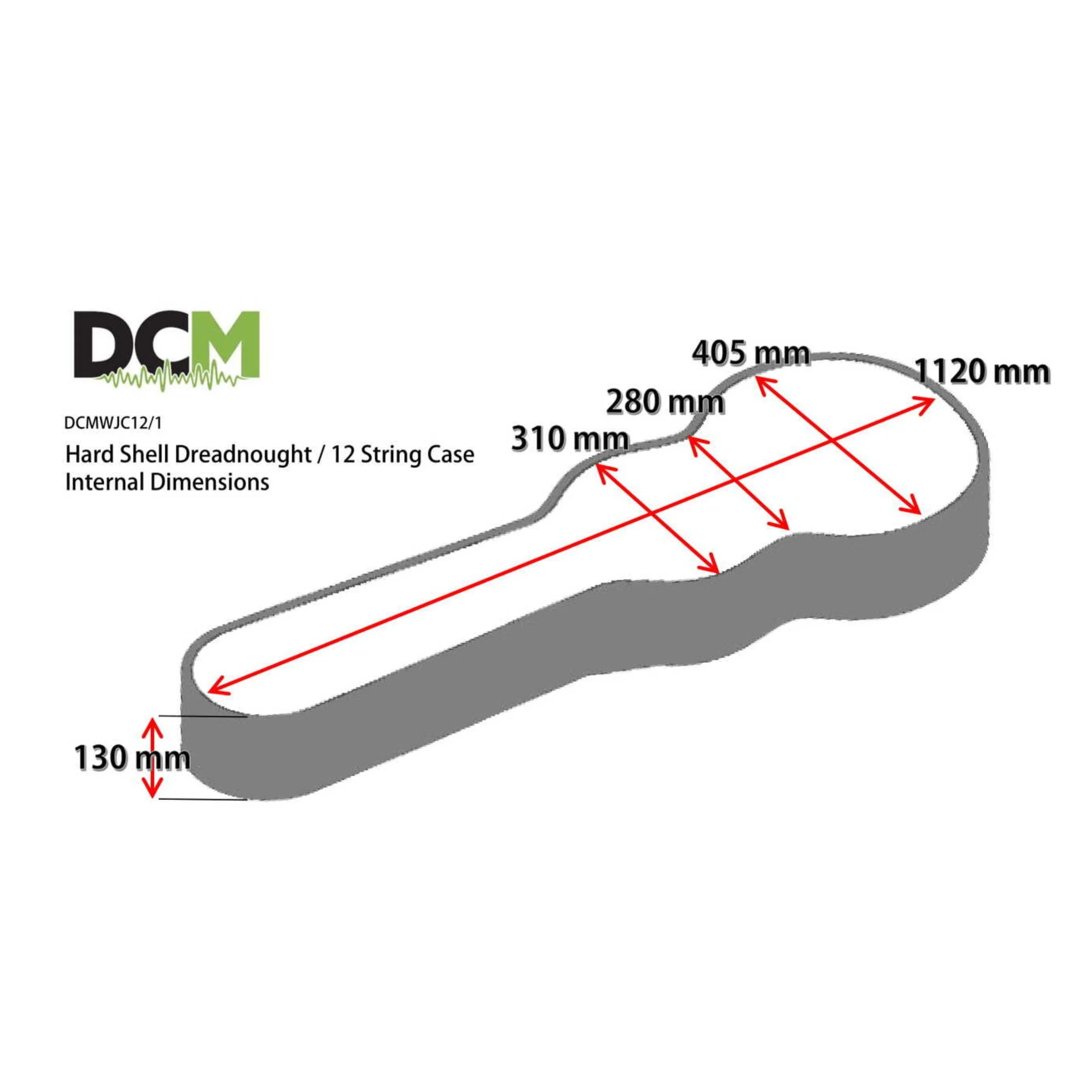 DCM WJC12 Dreadnought Hard Case - Image 6